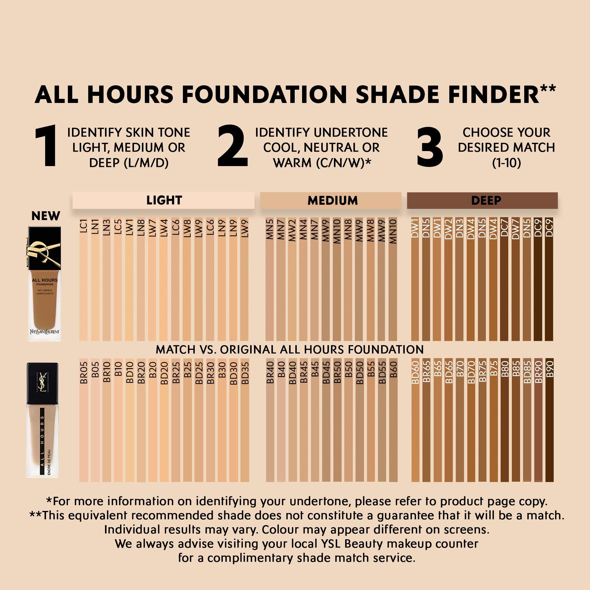 LN4 - Yves Saint Laurent - All Hours Matte Foundation - 7