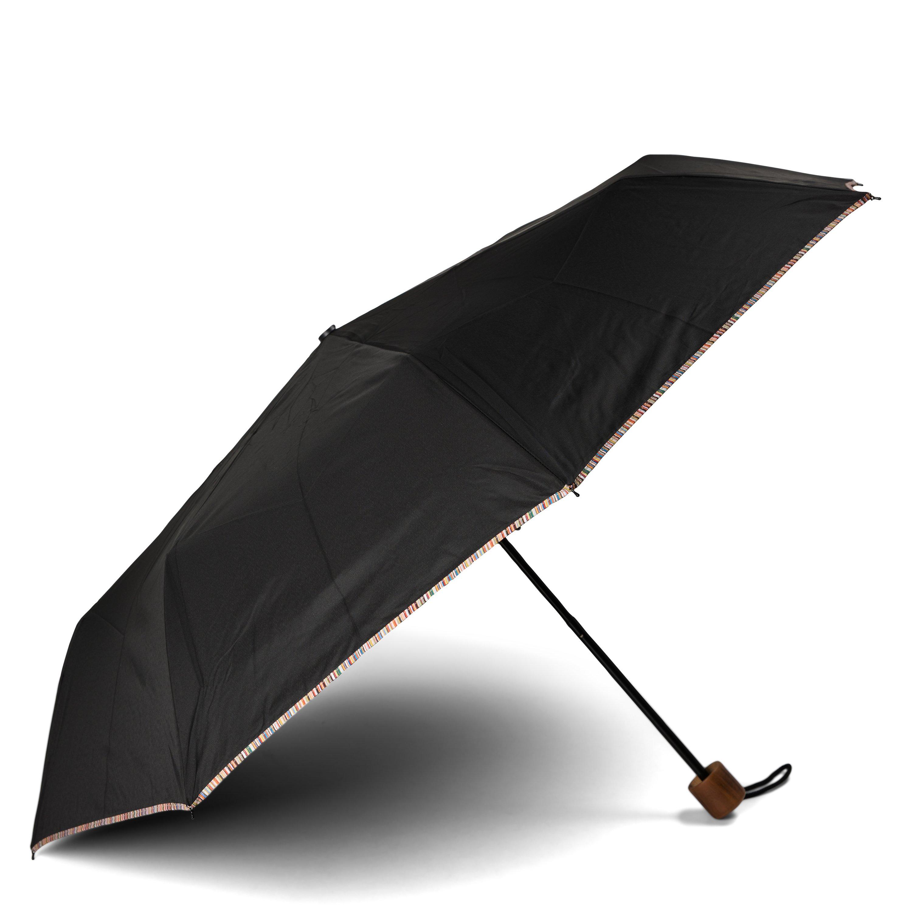 Black Sig Trim - Paul Smith - Men's Trimmed Umbrella - 1