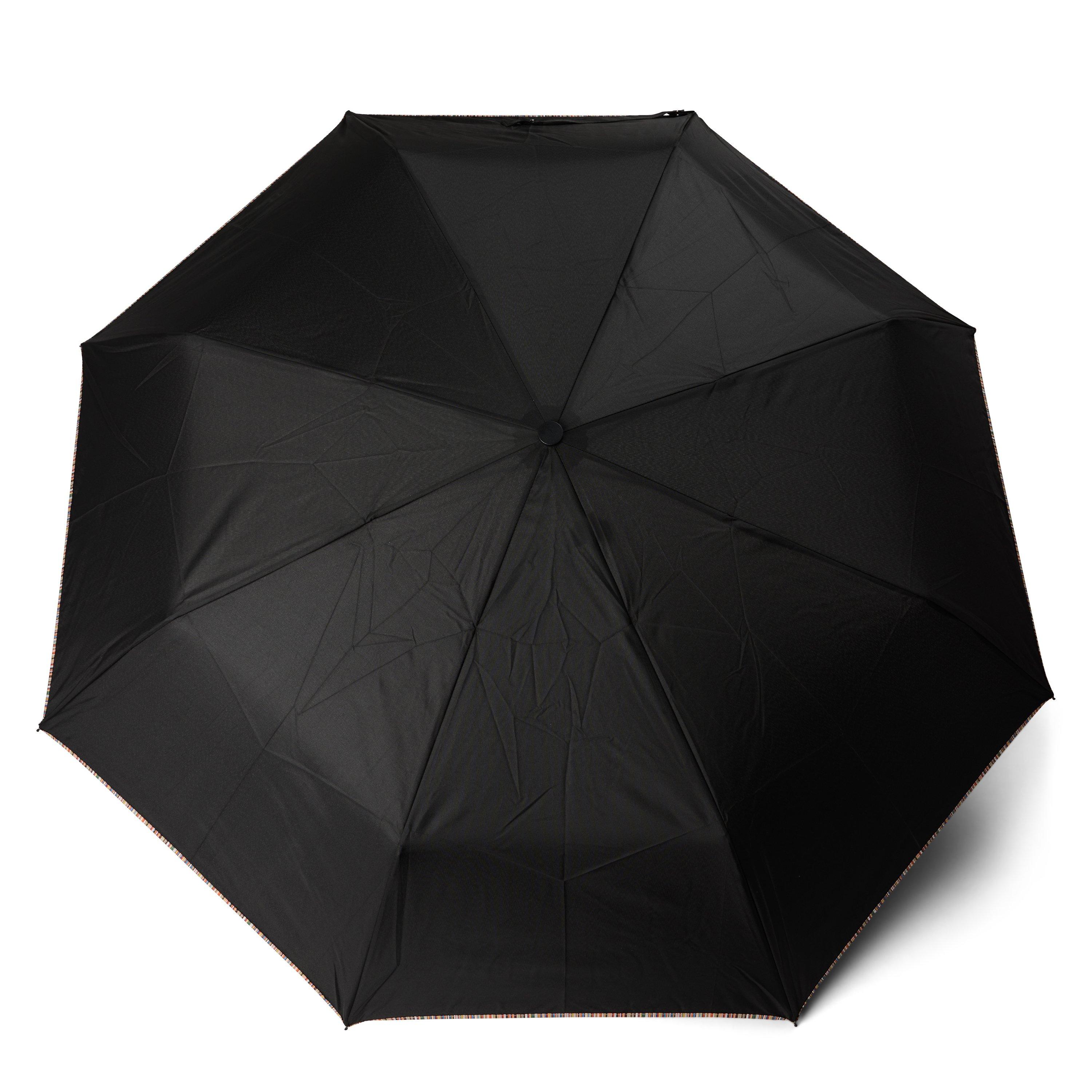 Black Sig Trim - Paul Smith - Signature Stripe Trimmed Umbrella - 2