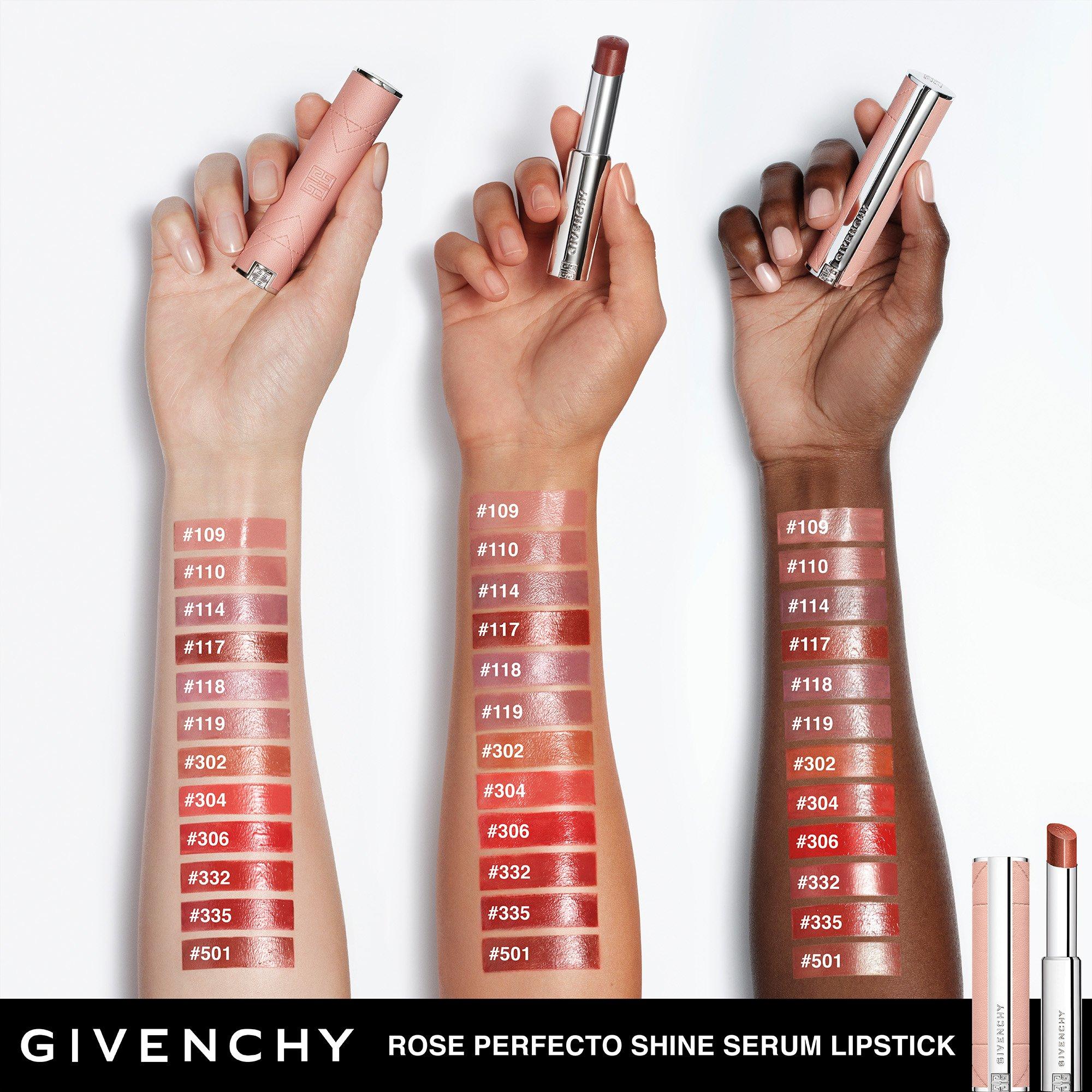  N°110 - GIVENCHY - Givenchy Rose Perfecto Shine Serum Lipstick - 3