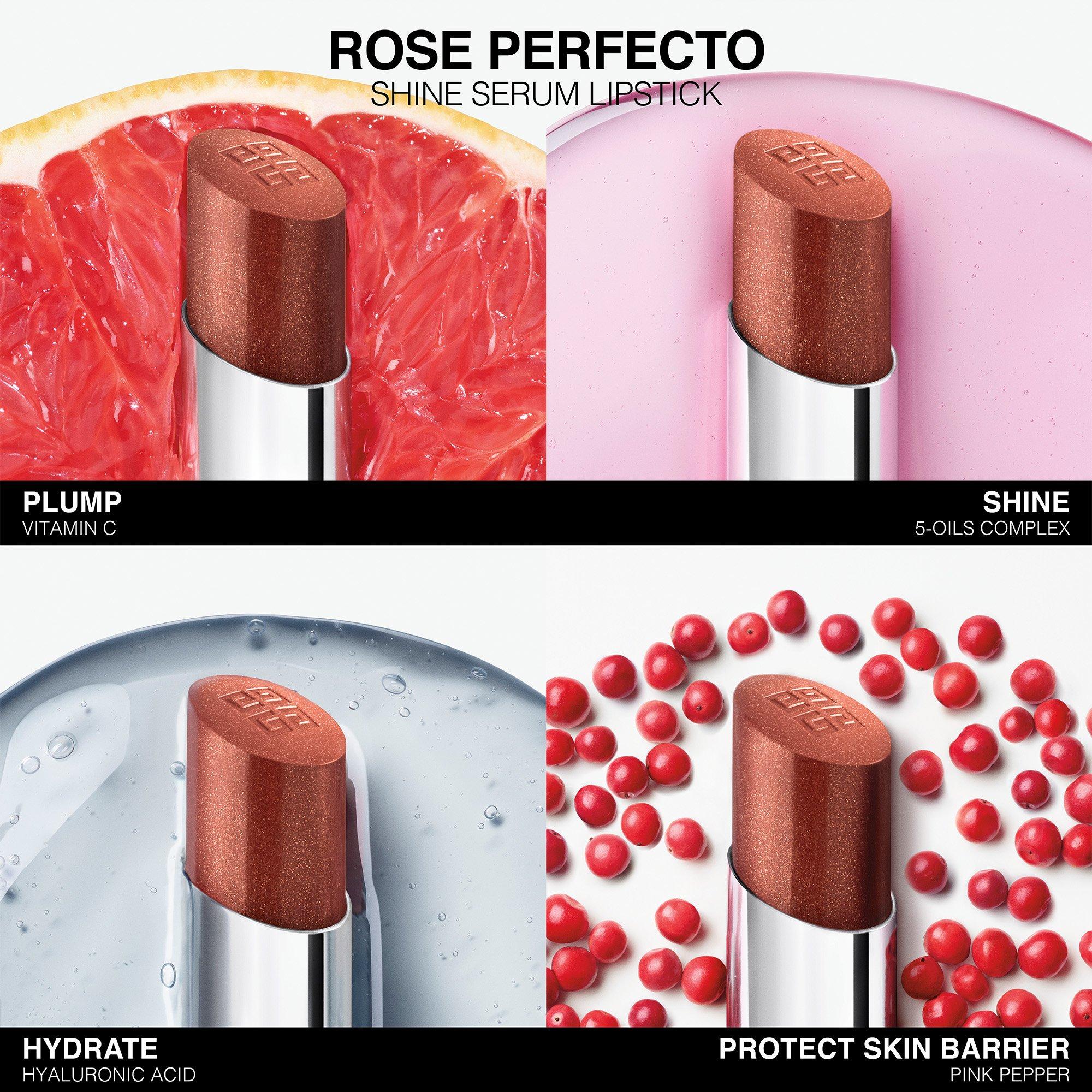  N°110 - GIVENCHY - Givenchy Rose Perfecto Shine Serum Lipstick - 4