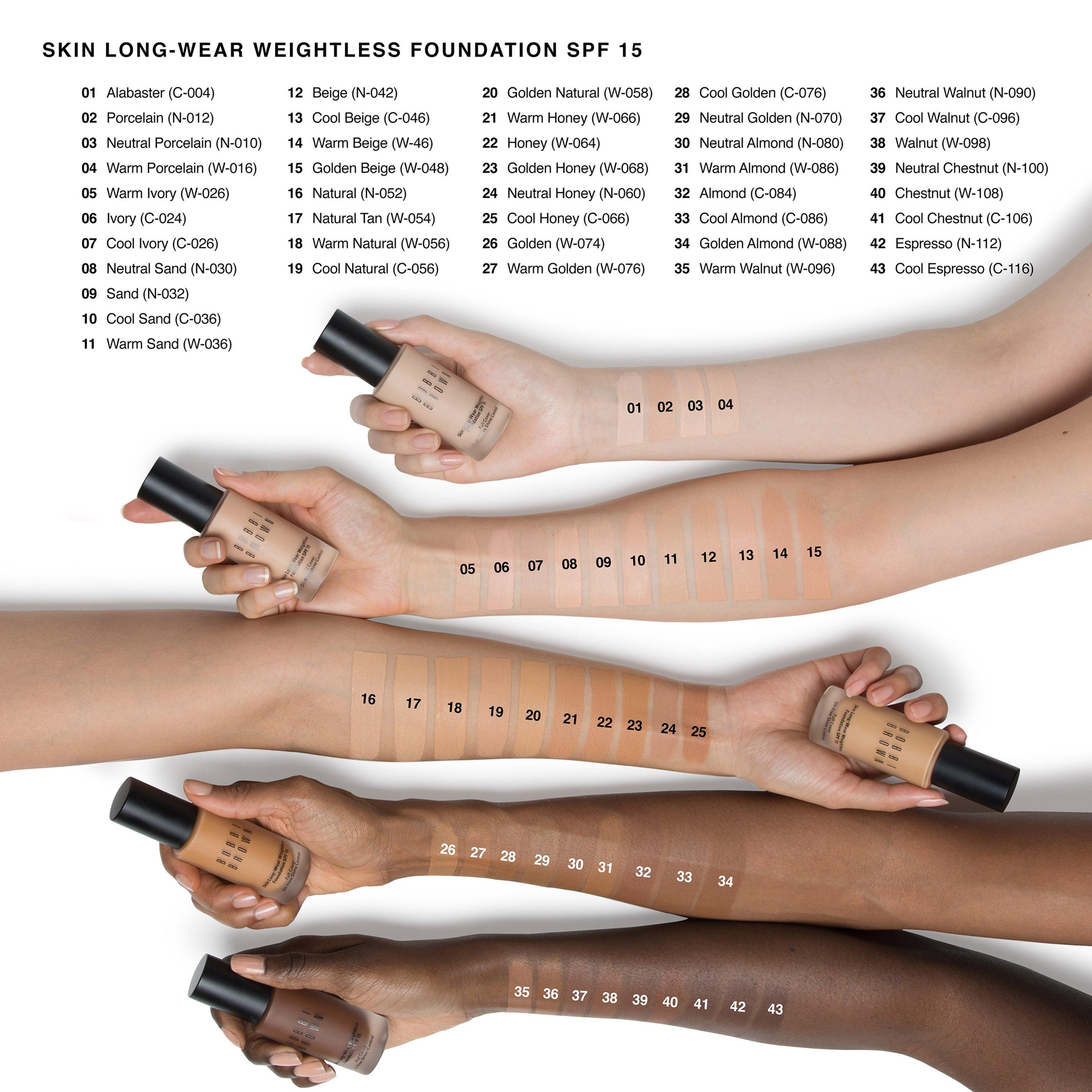  N Chesnut  - Bobbi Brown - Skin Long-wear Weightless Foundation SPF 15 - 2