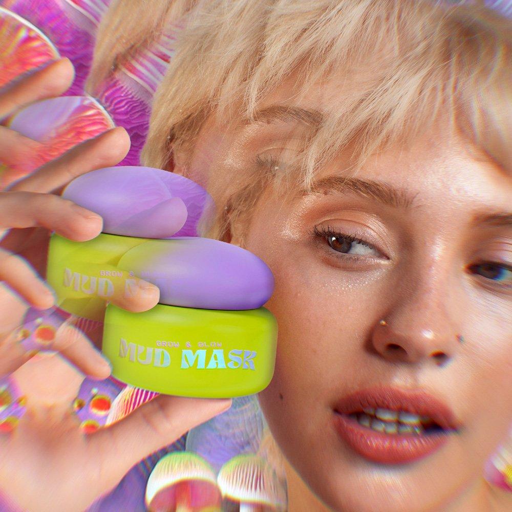 Clear - Glow Hub - Grow & Glow Mud Mask - 5