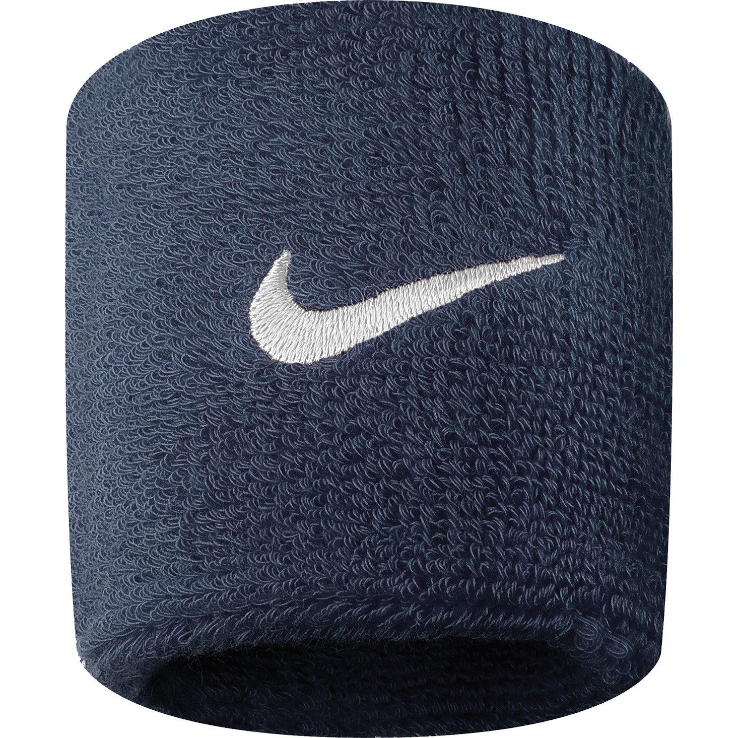 Nike Men's Swoosh Wristband - Obsidian/White
