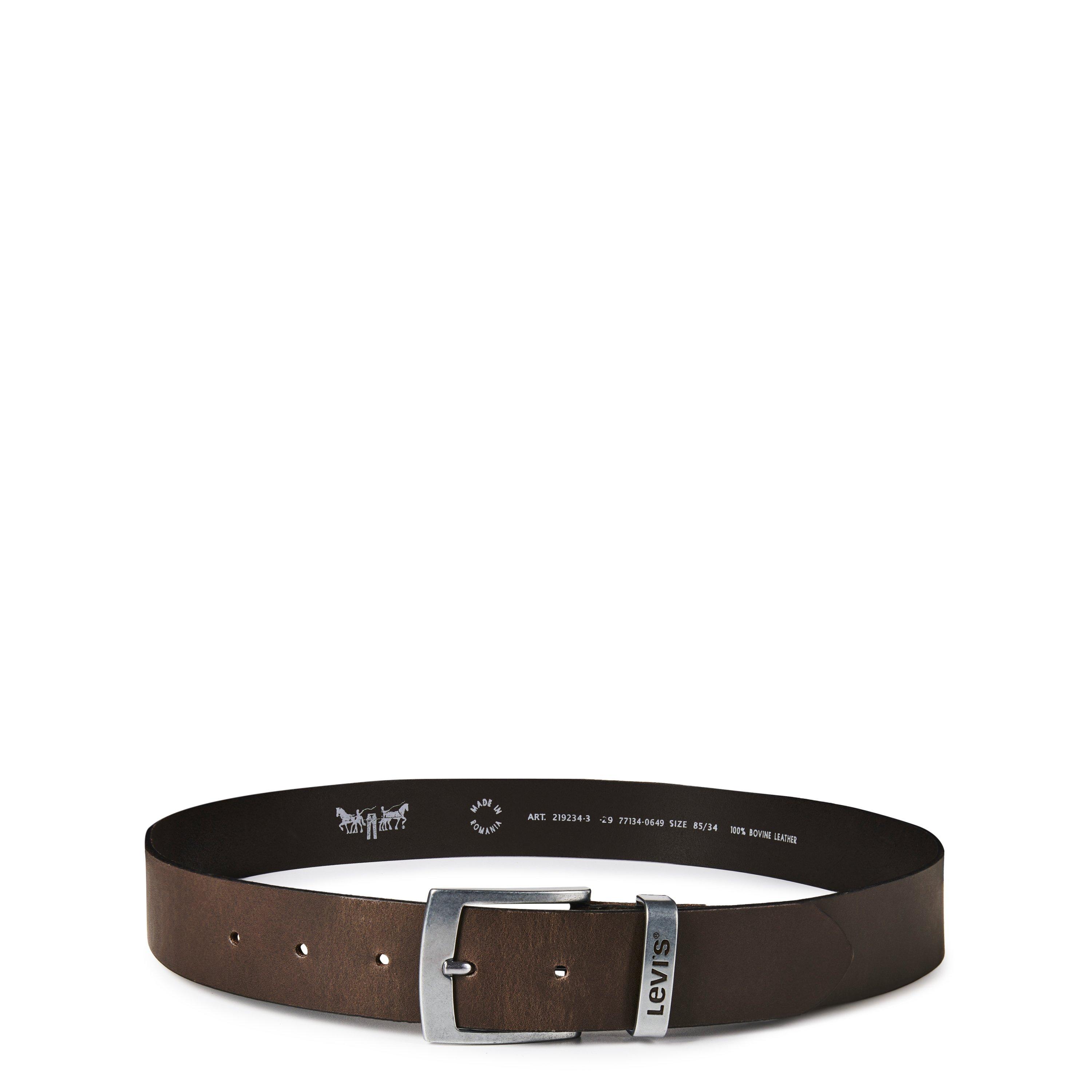 Donkerbruin - Levis - Leather Belt - 1