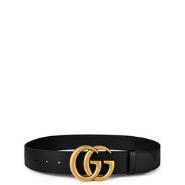 Gucci WomenS Plain Leather Marmont Belt