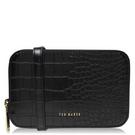 noir - Ted Baker - Yellow Quilted Leather Marmont Metalasse Mini Shoulder bag wax - 1