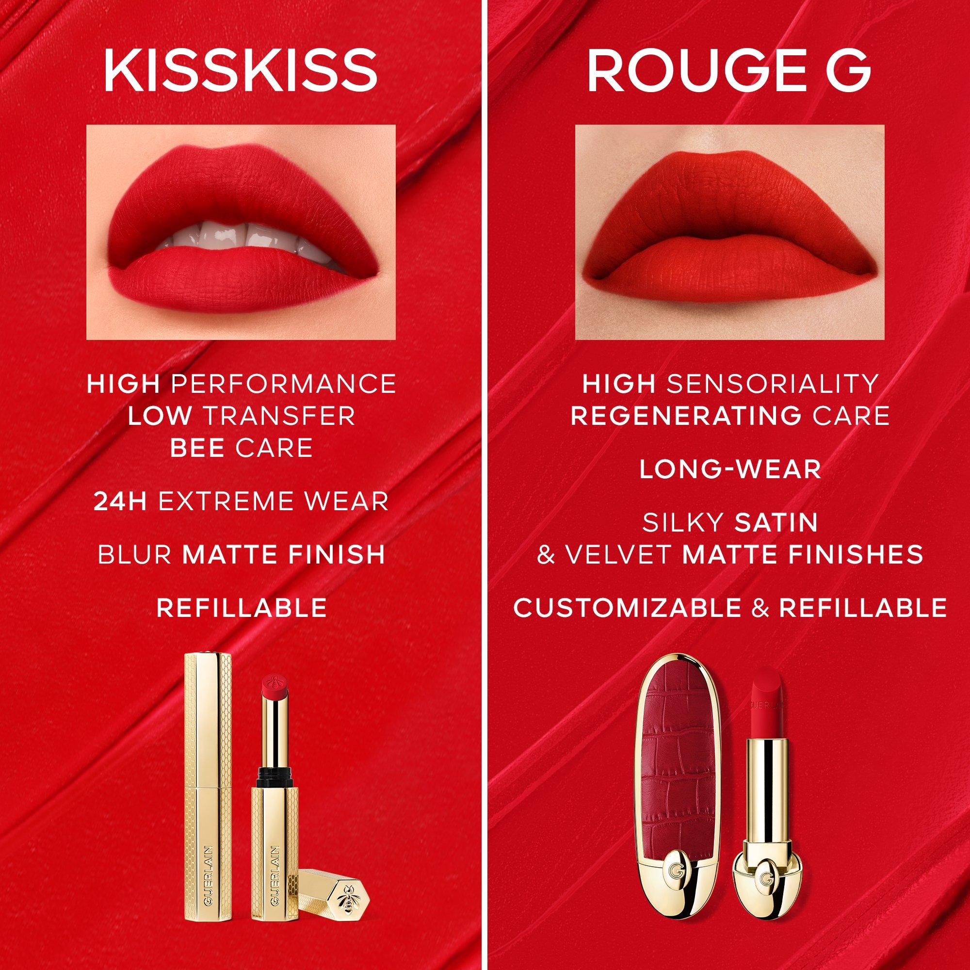 335LightRose - Guerlain - KissKiss Honey-Infused Intense Lipstick - Refill - 11