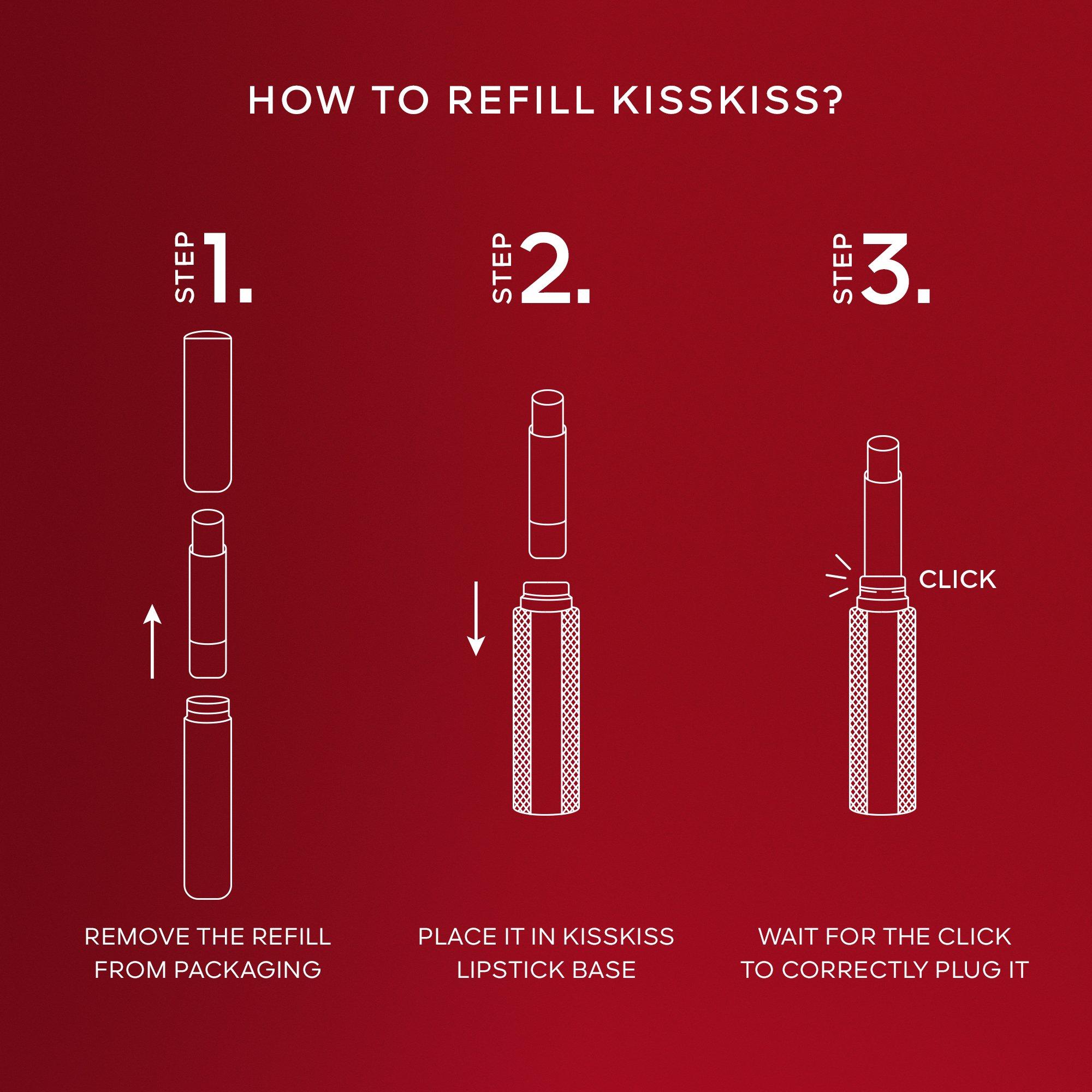 335LightRose - Guerlain - KissKiss Honey-Infused Intense Lipstick - Refill - 3