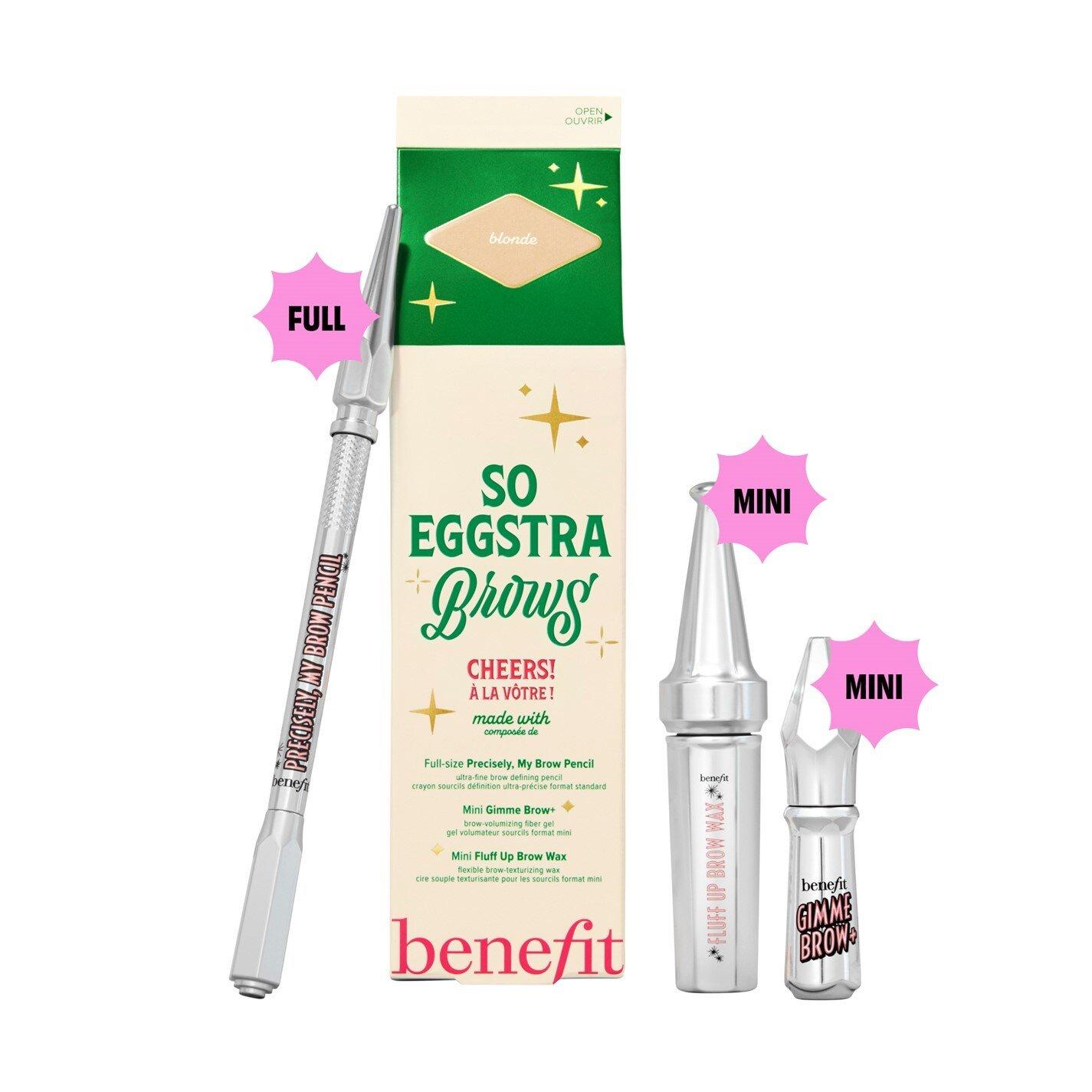 2-2.5 Blonde - Benefit - So Eggstra Brows Precisely My Brow Eyebrow Pencil Brow Wax & Gimme Brow+ Gel Worth £55 - 5
