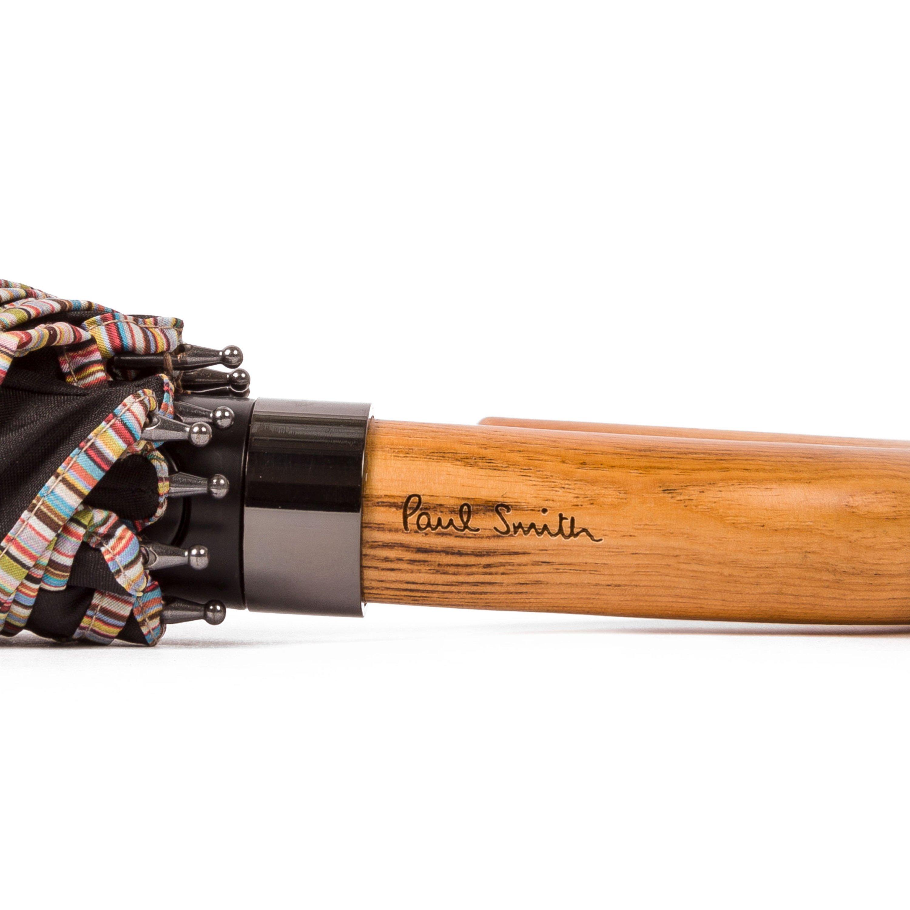 Multicolour - Paul Smith - Men's Crook Handle Umbrella - 4