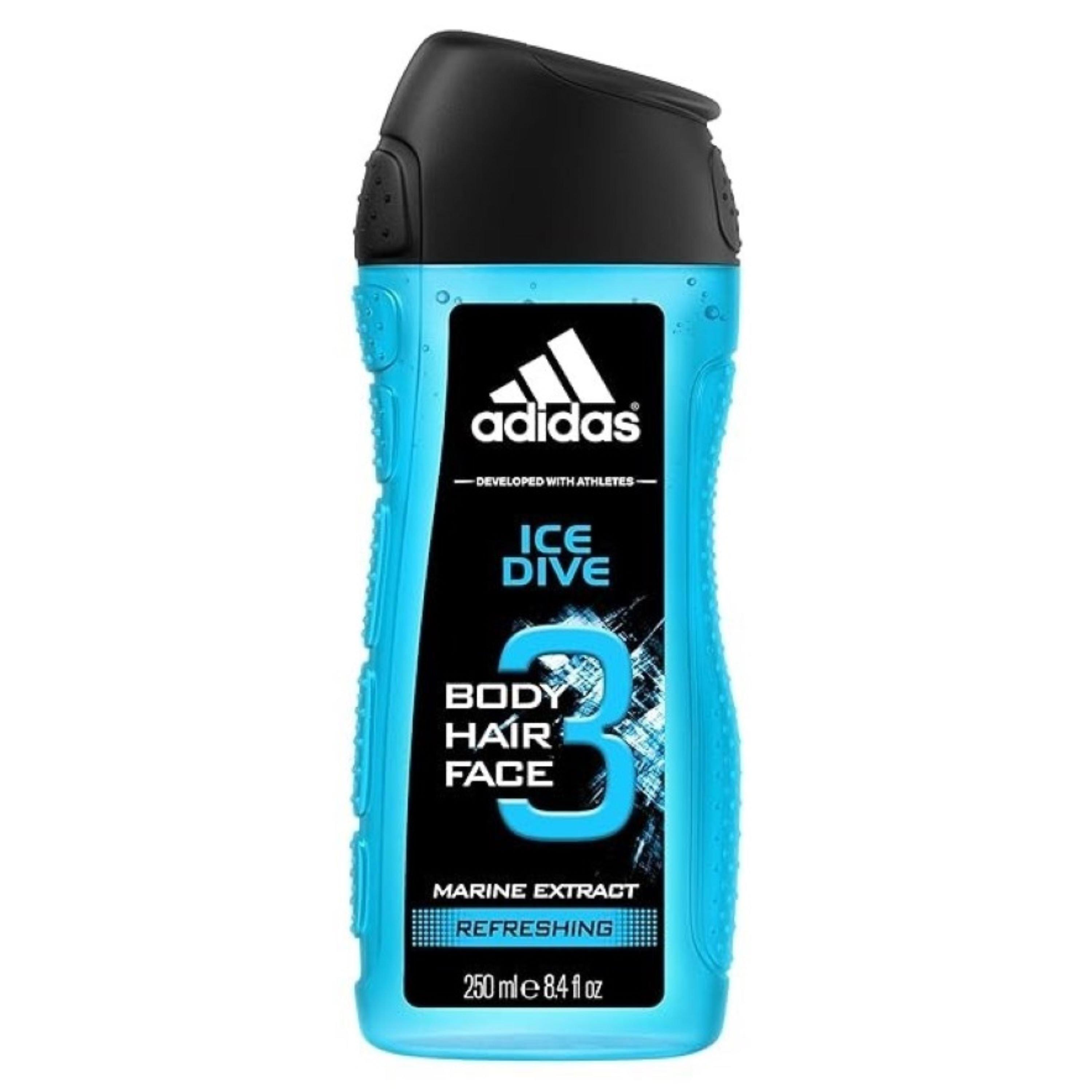 250ml - adidas - Men's Ice Dive Shower Gel & Body Wash