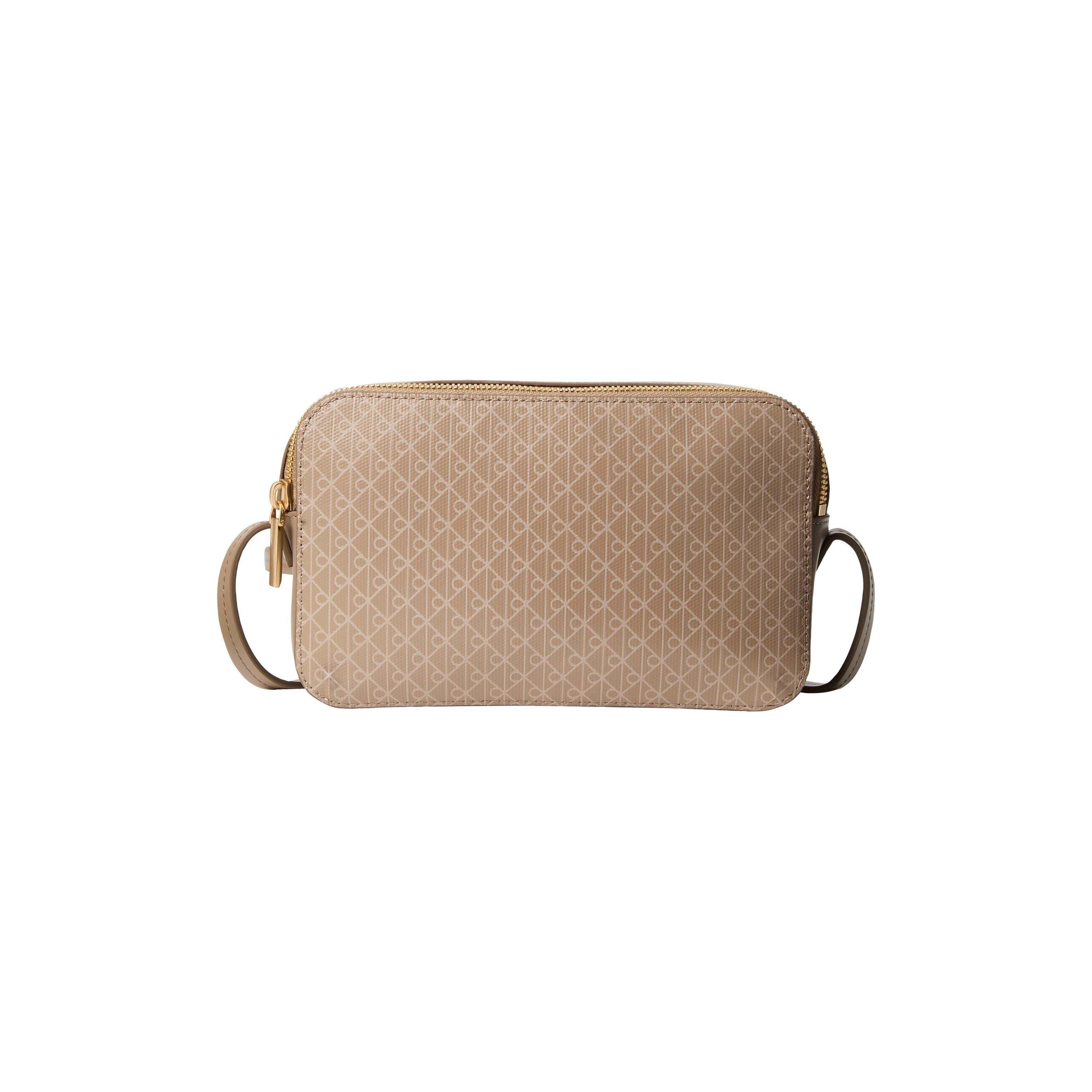 Calvin Klein Women's All Over Print Camera Bag - Taupe AOP
