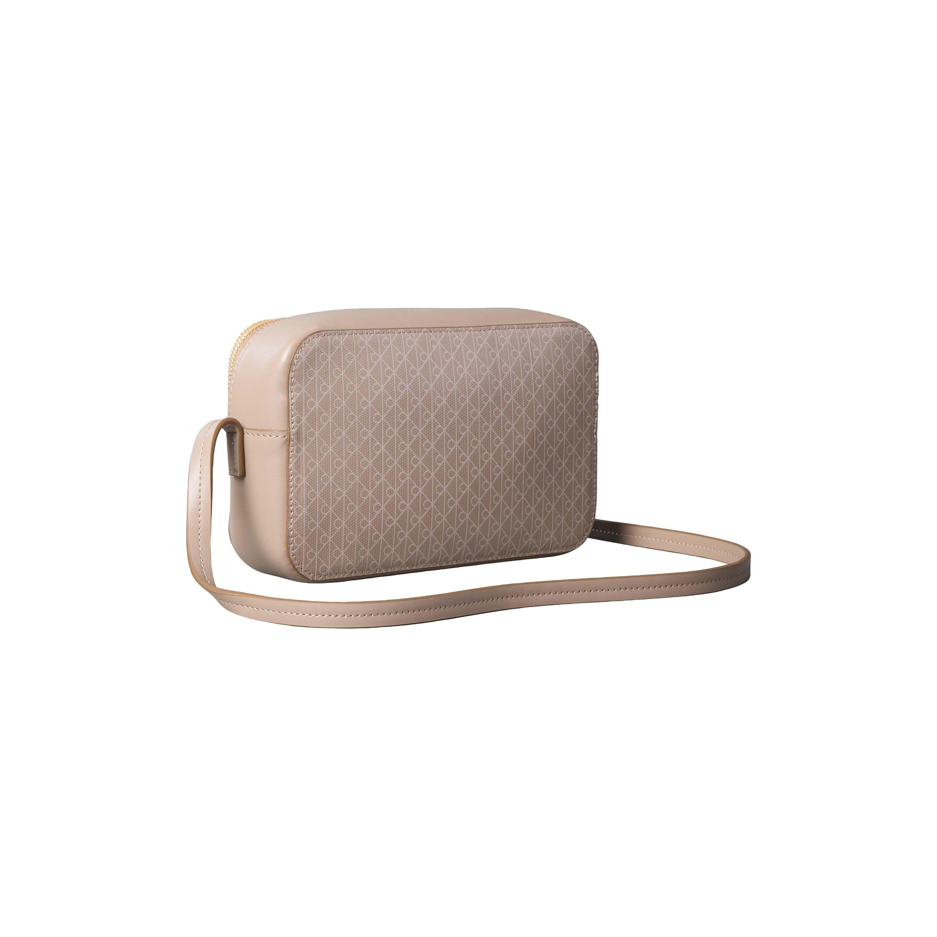 Taupe AOP - Calvin Klein - Women's All Over Print Camera Bag - 3