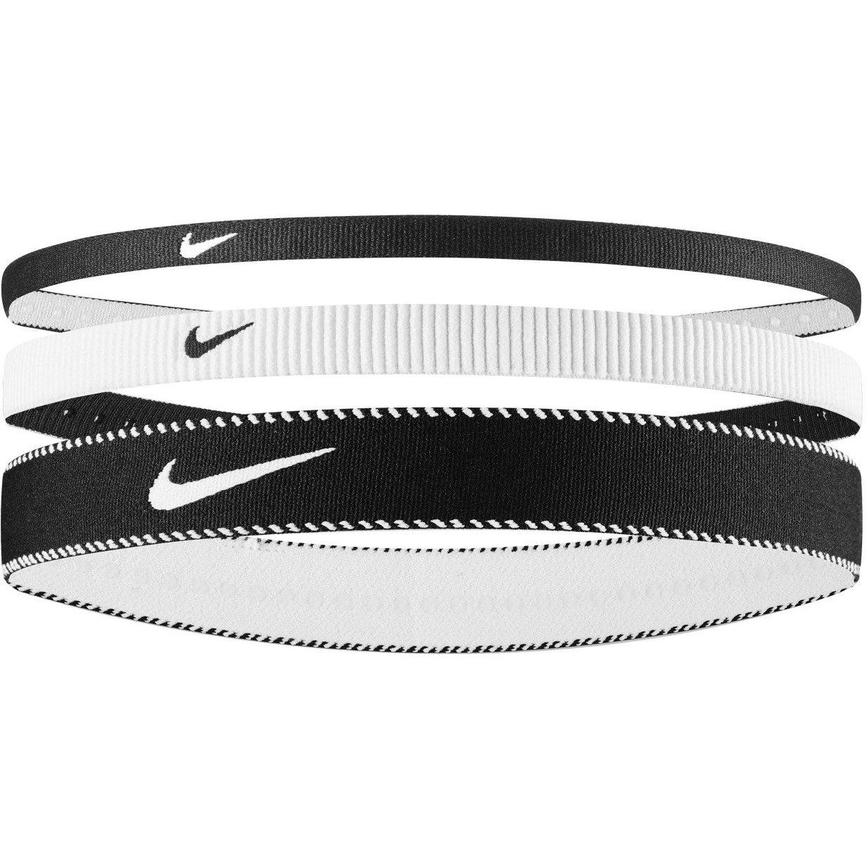 Nike  Flex Mixed Width Headbands (3 Pack) - Black Pack