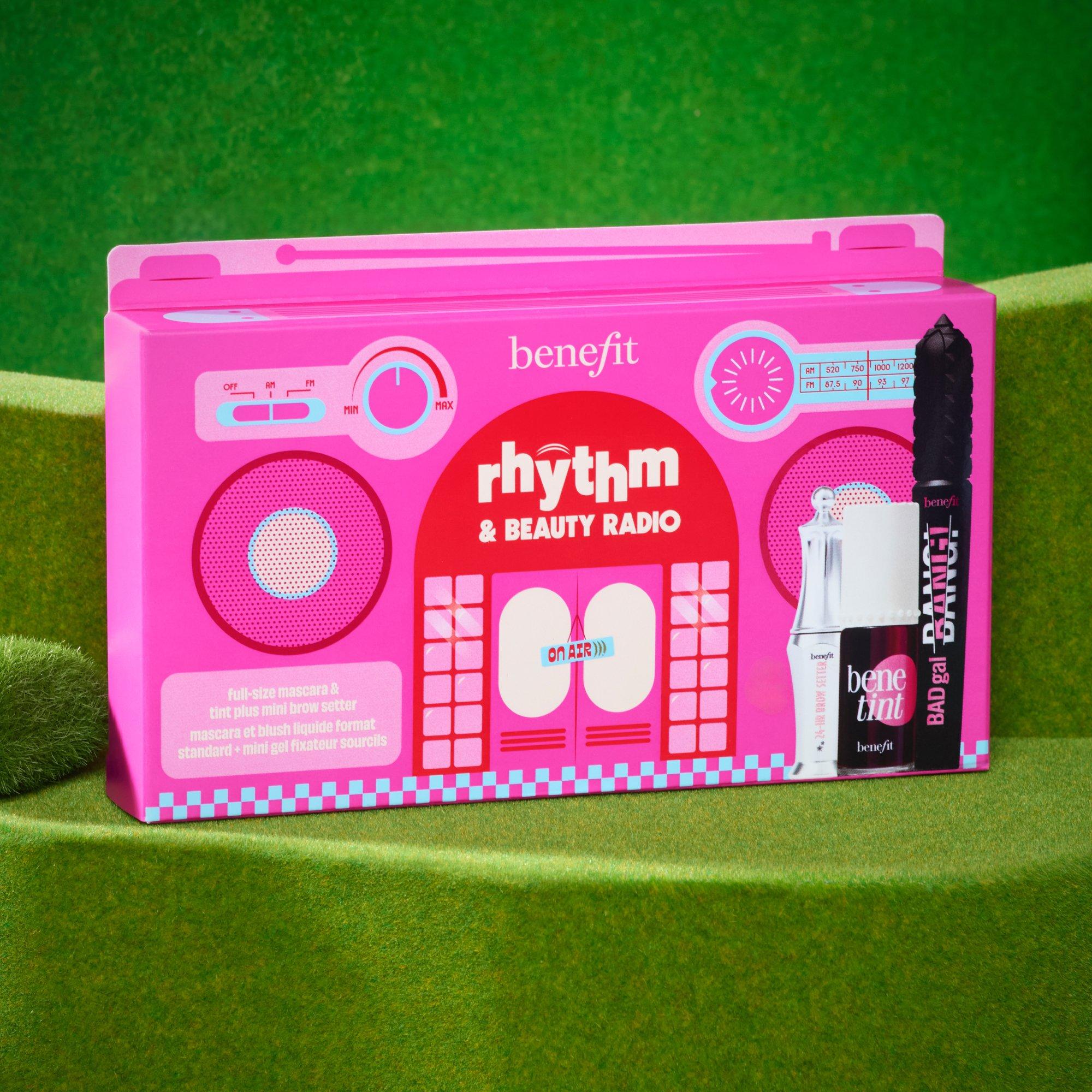 Multi - Benefit - Rhythm & Beauty Radio (worth £66) BADgal BANG! Mascara Brow & Benetint Lip Tint Gift Set - 9