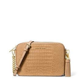 MICHAEL Michael Kors Jet Set Medium Crocodile Embossed Leather Crossbody Bag