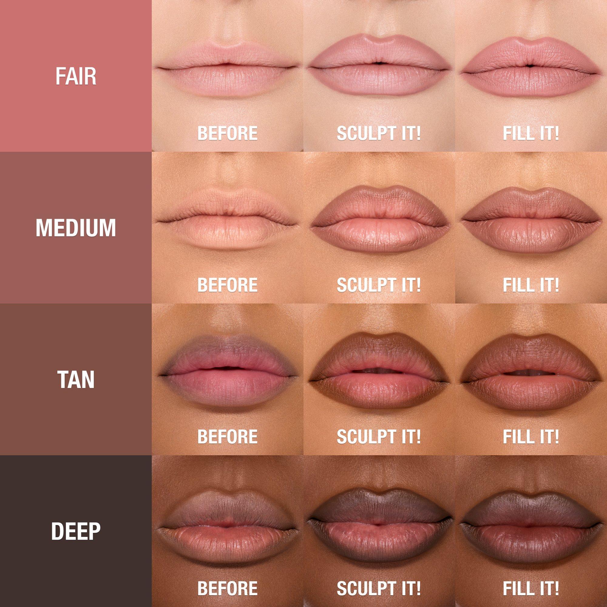 Tan - Charlotte Tilbury - Lip Cheat Contour Duo - 3