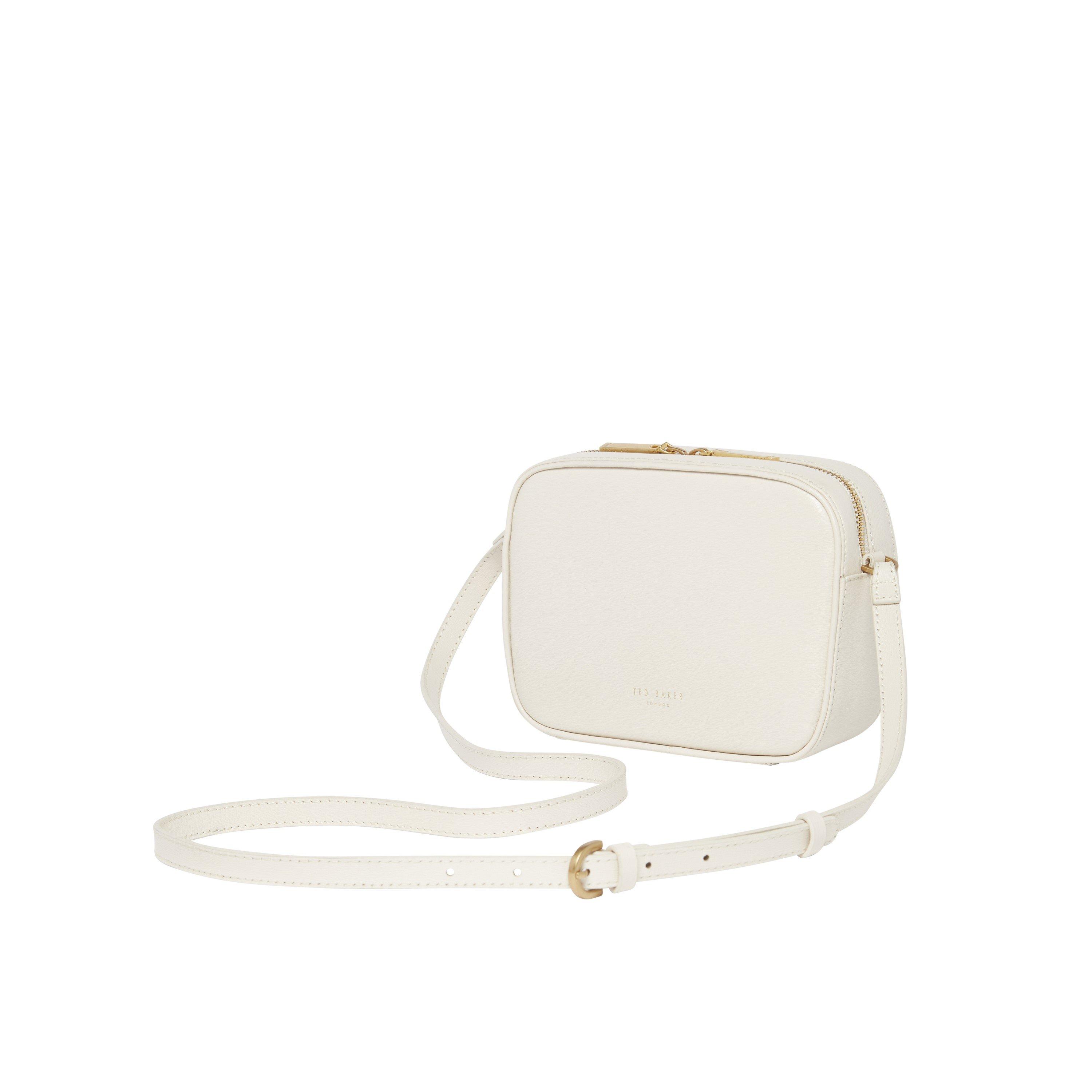 Ecru - Ted Baker - Women's Leather Crossbody Camera Bag - 2