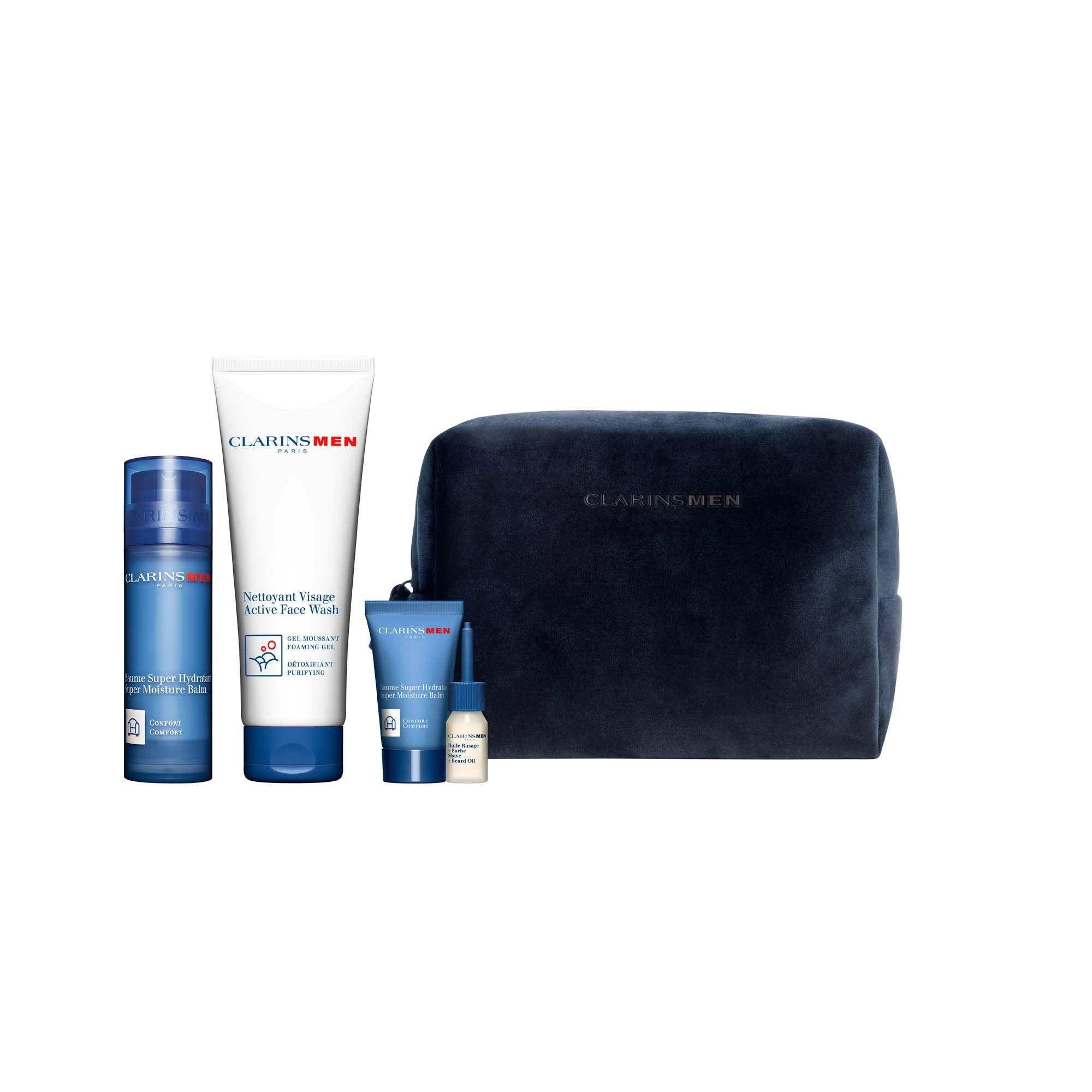Clarins ClarinsMen Hydration Essentials (Worth £68) - Clear