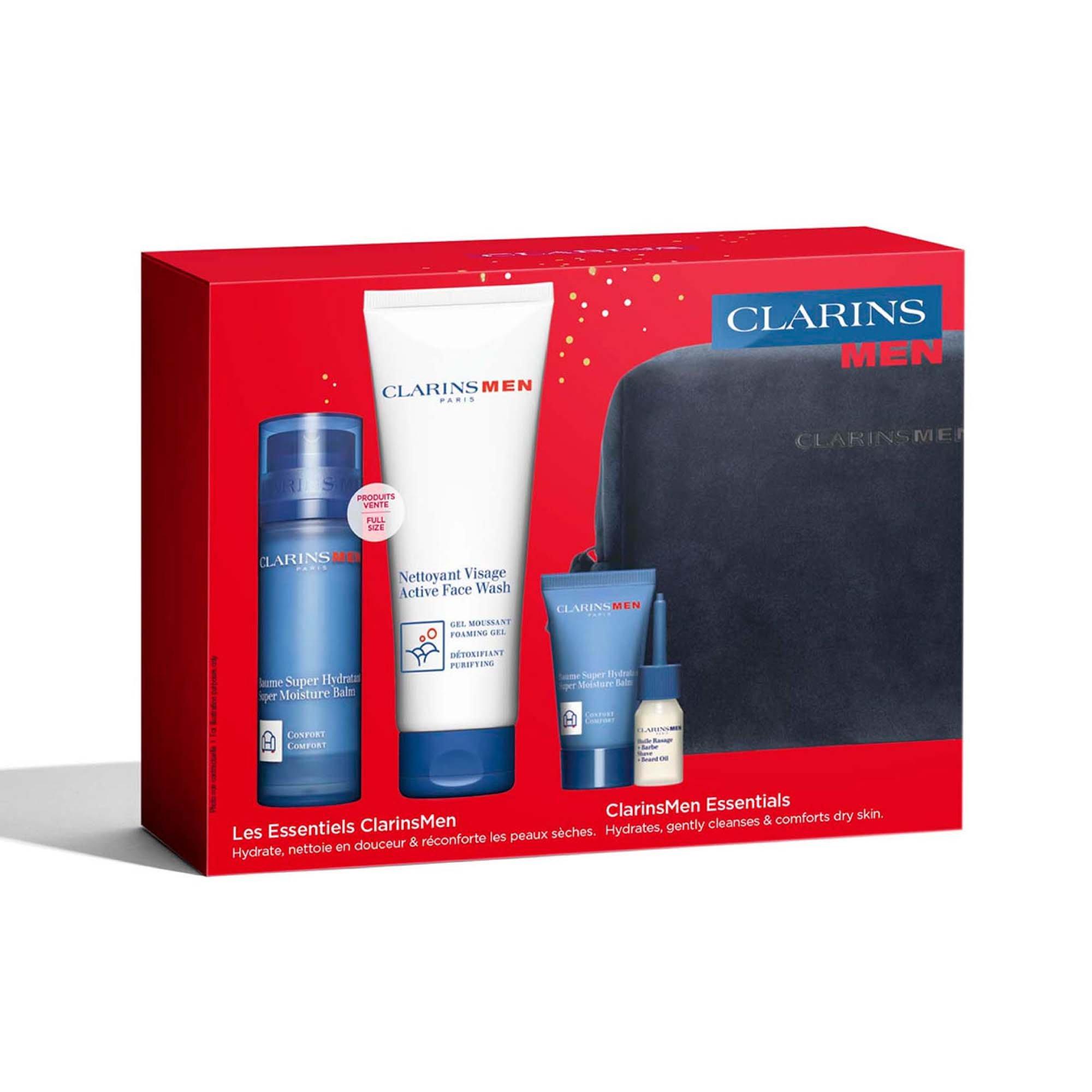 クラランス　メン エッセンシャルズ ギフトセット Clarins Edit ClarinsMen Hydration Essentials (Worth £68) | FRASERS
