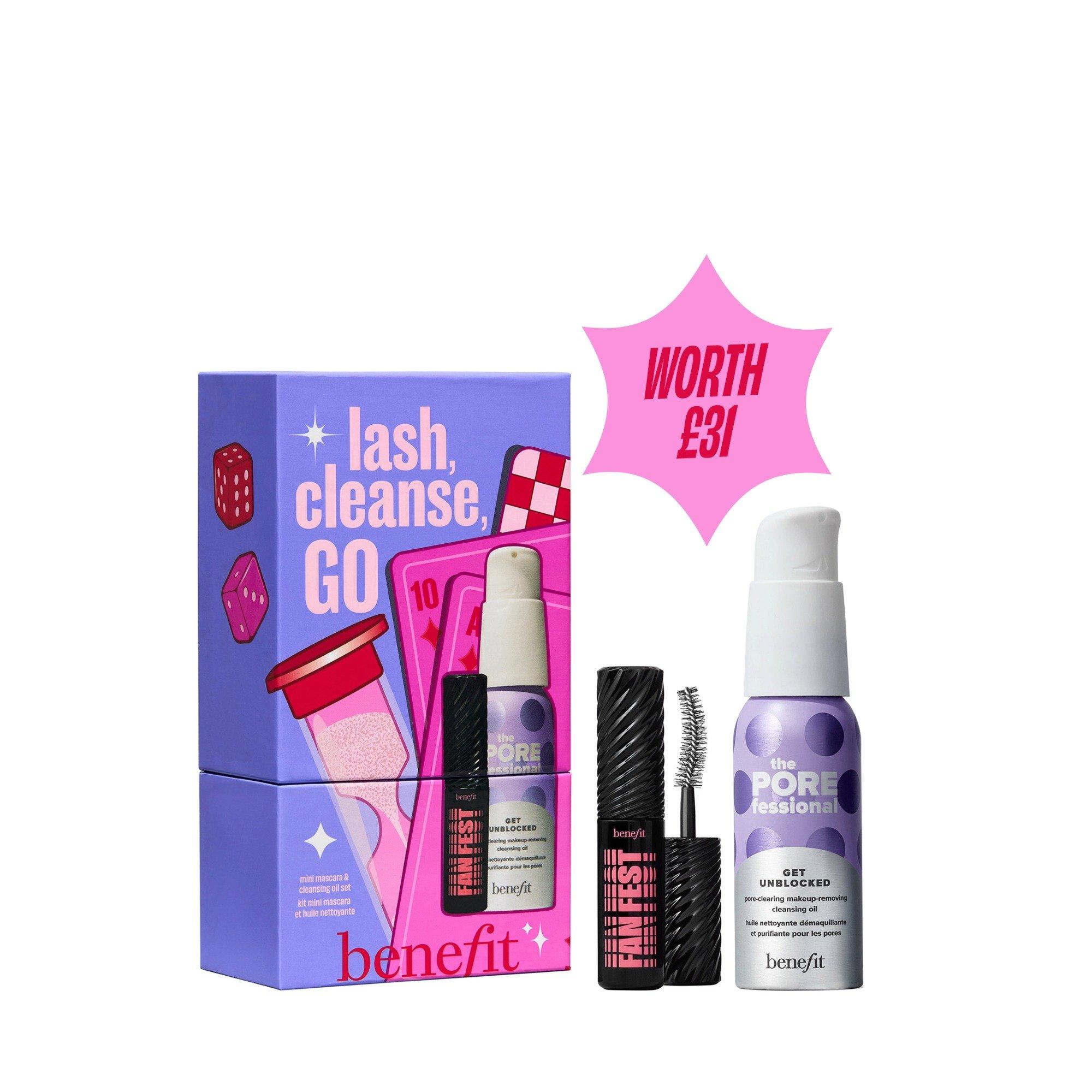 Multi - Benefit - Benefit Lash Cleanse Go Mascara and Oil Cleanser Stocking Filler Worth £31 - 8