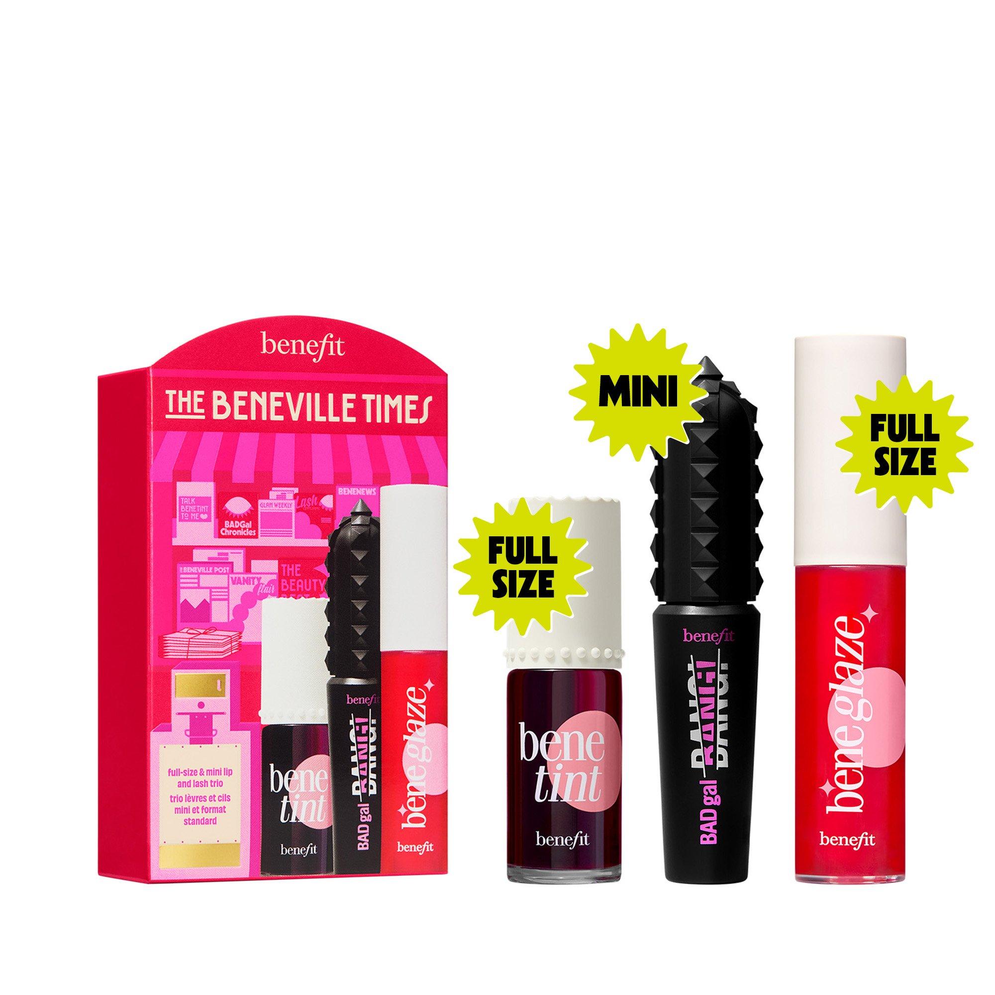 Multi - Benefit - The Beneville Times Limited Edition Beneglaze Lip Gloss Benetint & BADgal BANG! Mascara Gift Set - 4
