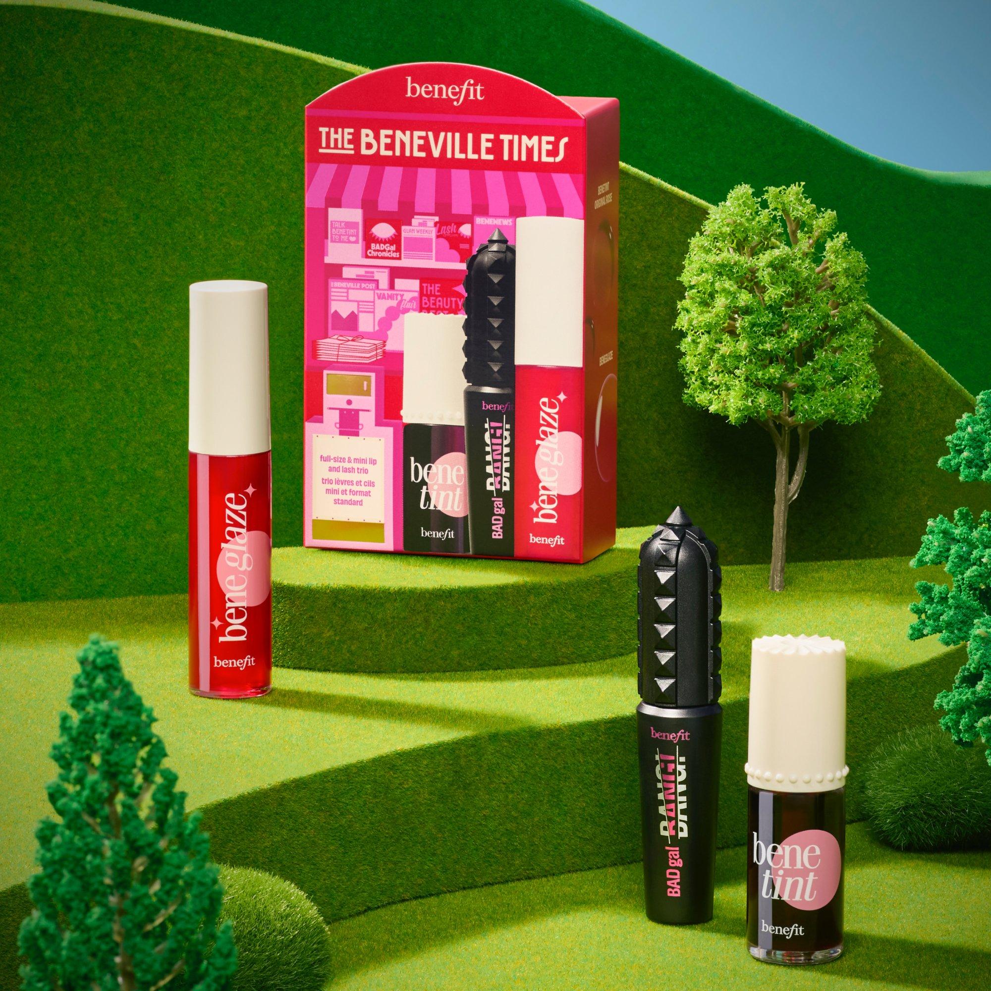 Multi - Benefit - The Beneville Times Limited Edition Beneglaze Lip Gloss Benetint & BADgal BANG! Mascara Gift Set - 10