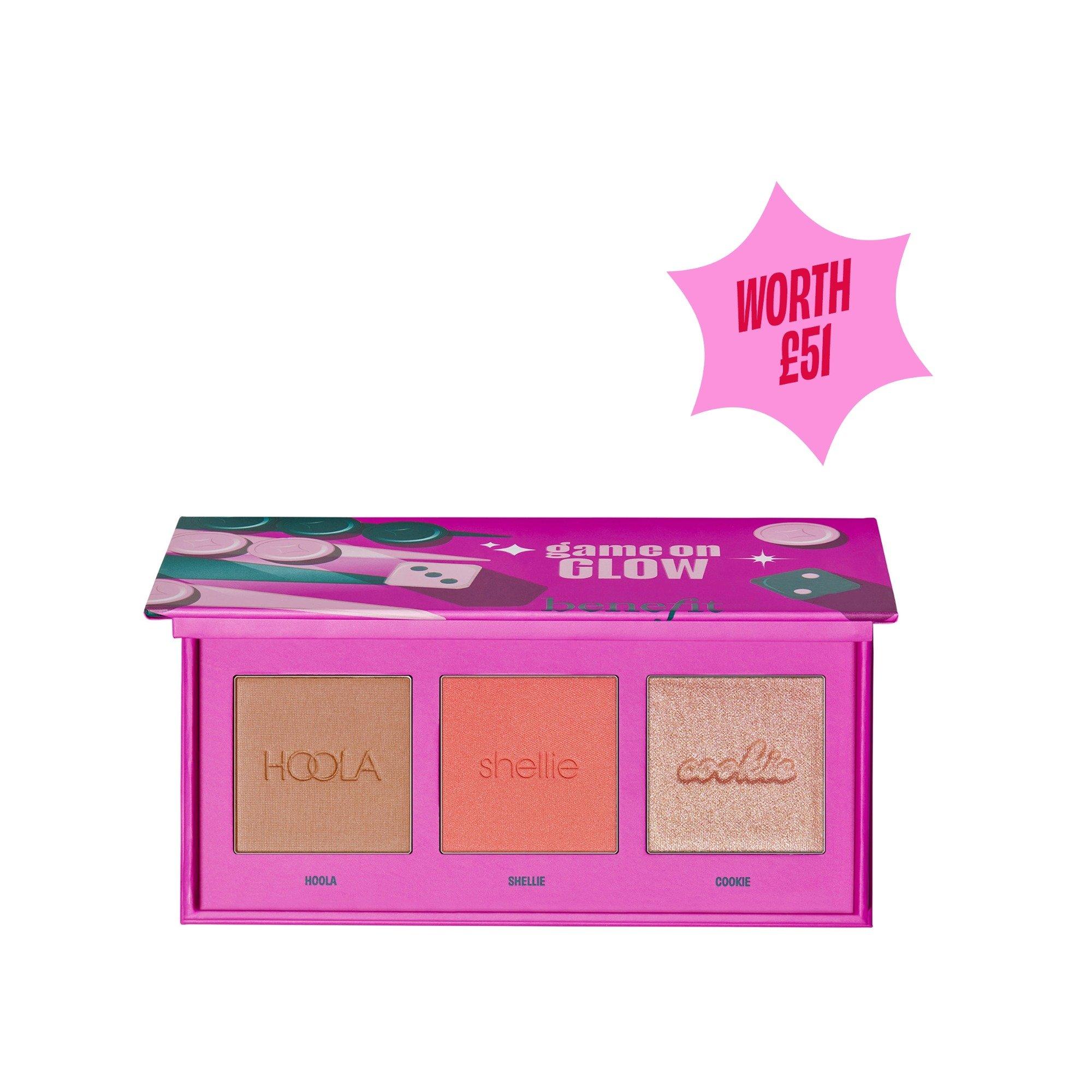 Multi - Benefit - Game On Glow Blush Bronzer and Highlighter Limited Edition Cheek Palette Worth £51 - 7