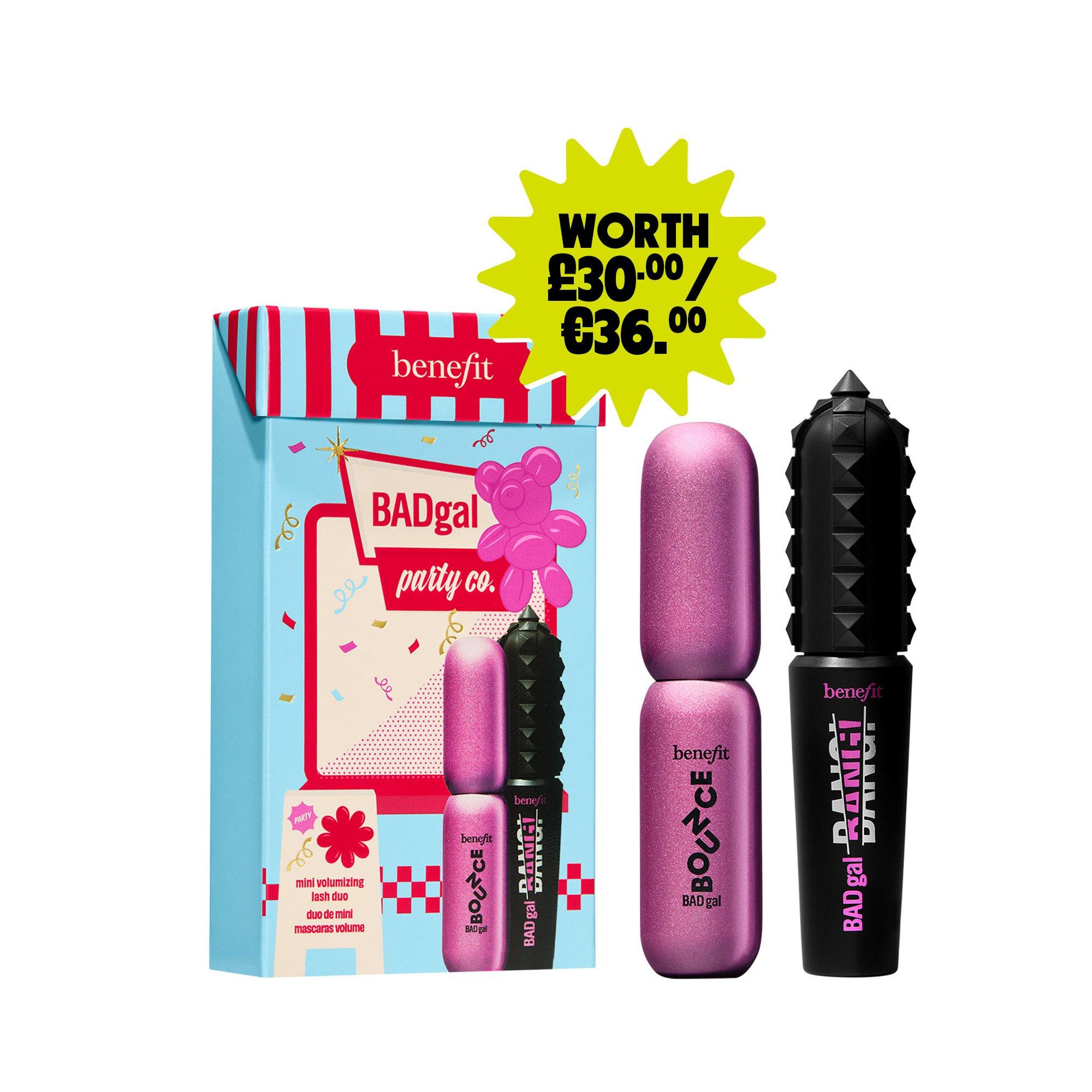 Multi - Benefit - BADgal Party Co (worth £30) BADgal BANG! Bounce Volumising Mini Mascara Duo Stocking Filler Gift Set - 5