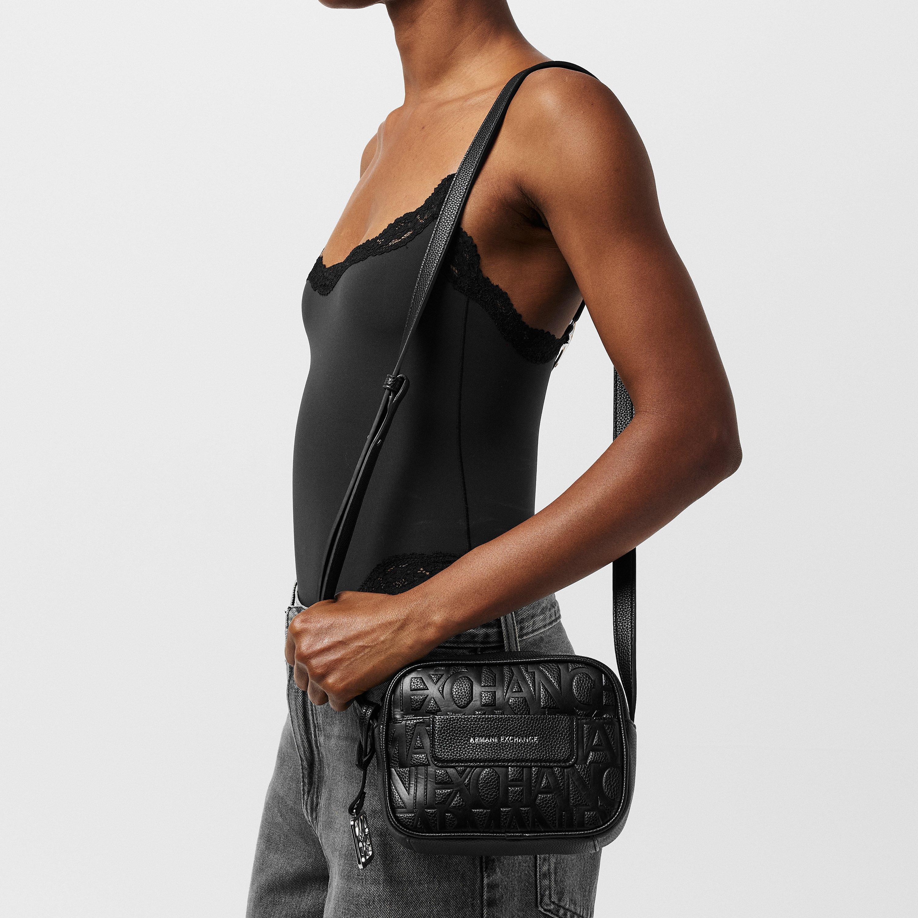 Black - Armani Exchange - Women's Messenger Camera Bag - 3