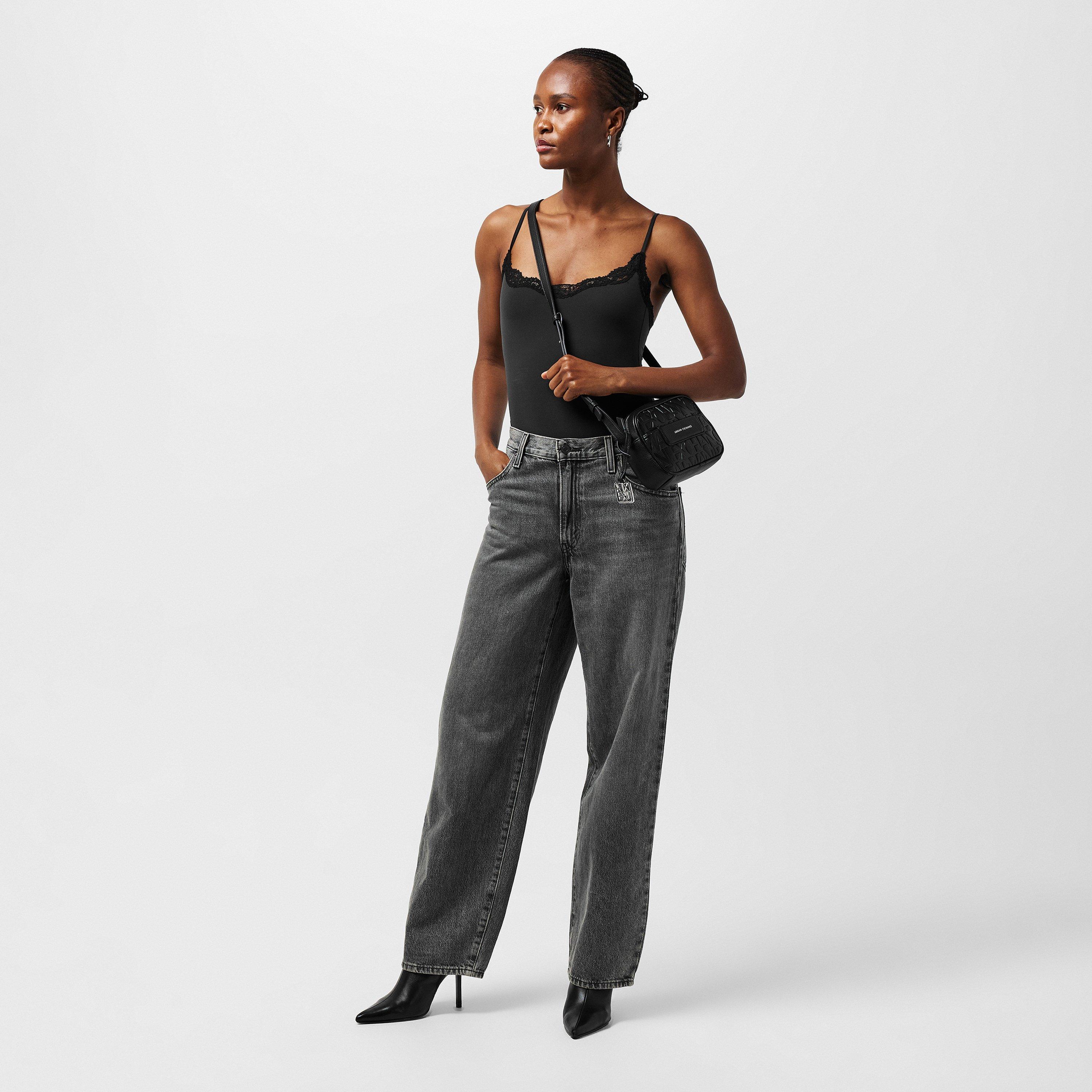 Black - Armani Exchange - Women's Messenger Camera Bag - 6