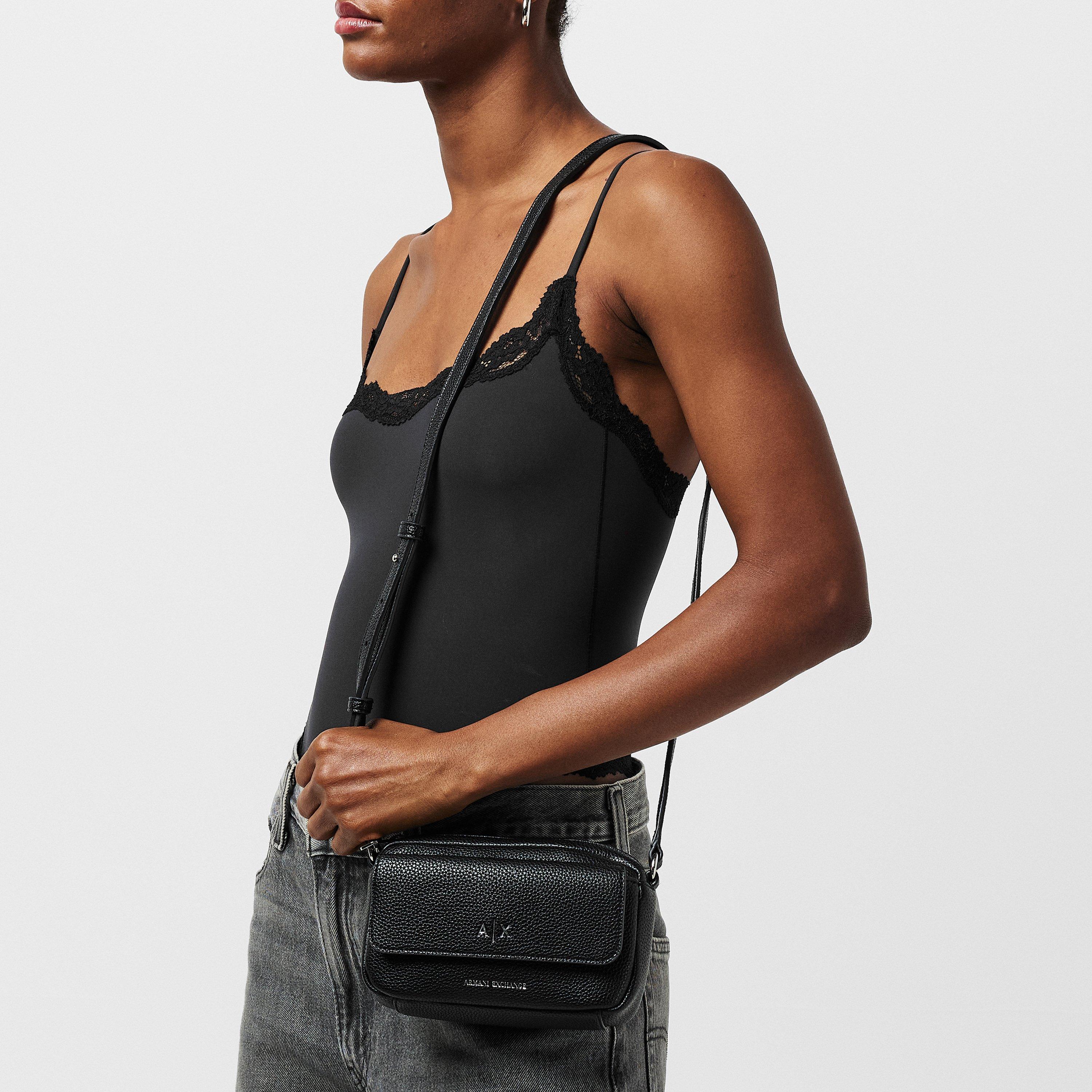 Black - Armani Exchange - Women's Messenger Camera Bag - 3