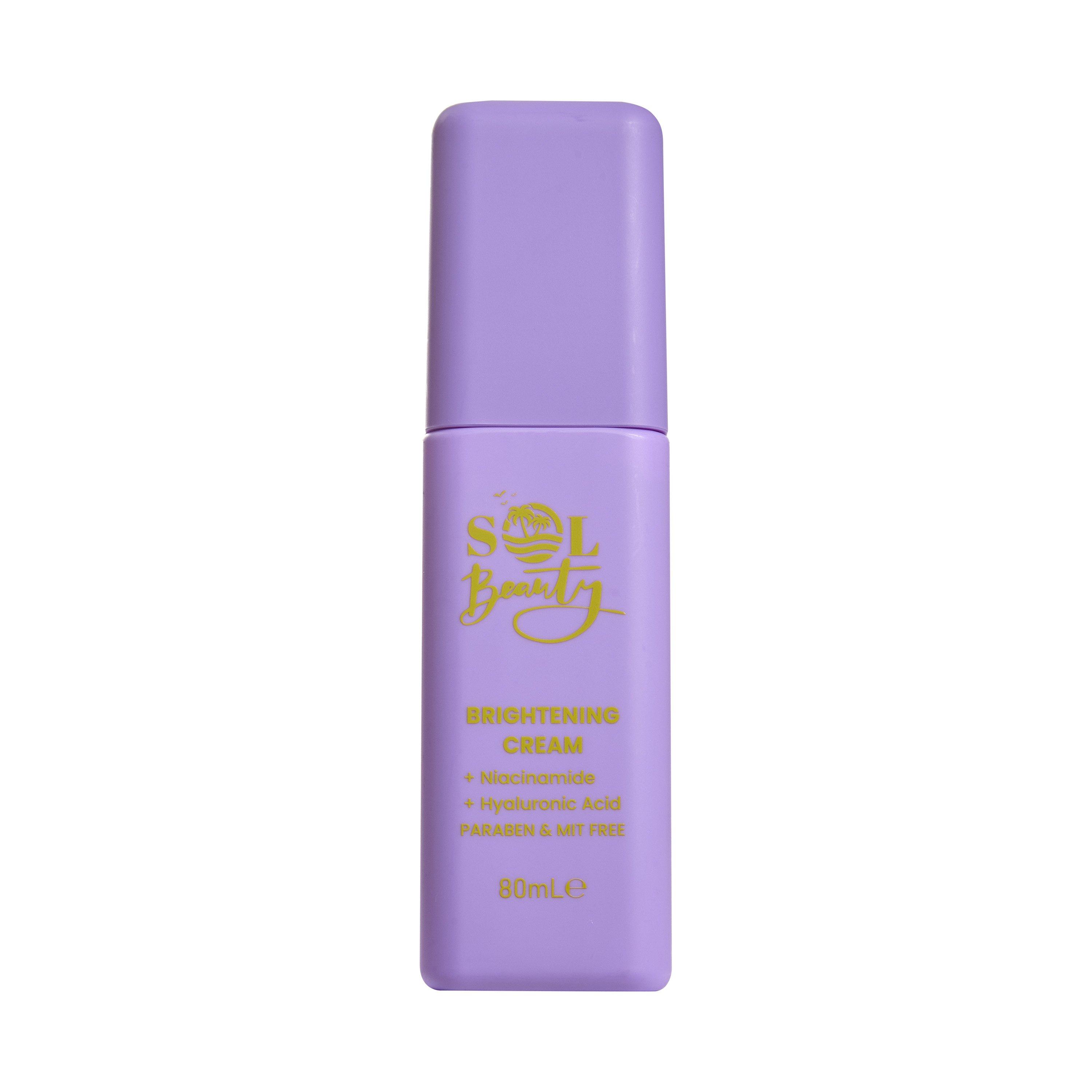 Sol Beauty Women's Brightening Cream With Niacinamide And Hyaluronic Acid 80Ml