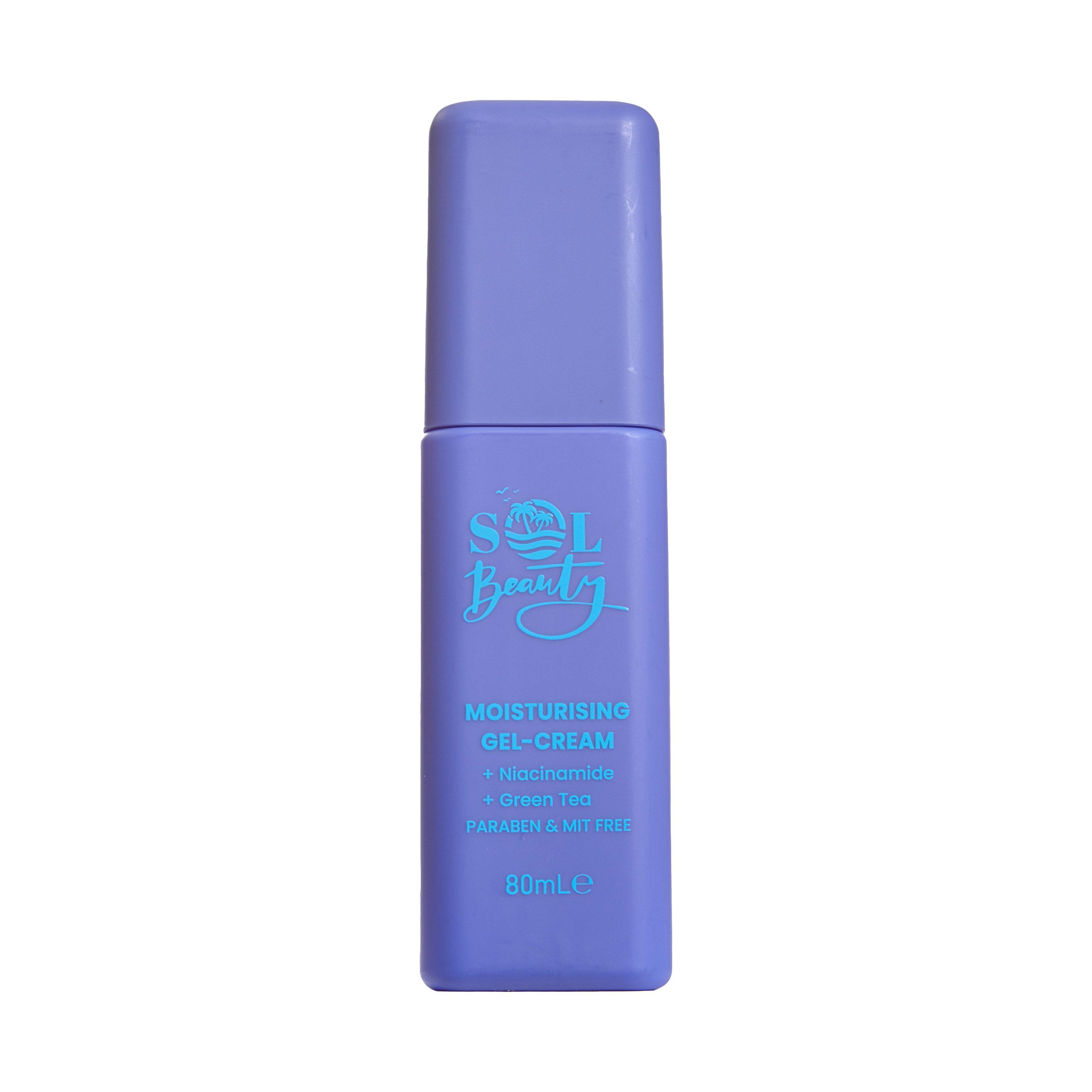 Sol Beauty Women's Moisturising Gel Cream With Niacinamide & Green Tea 80Ml