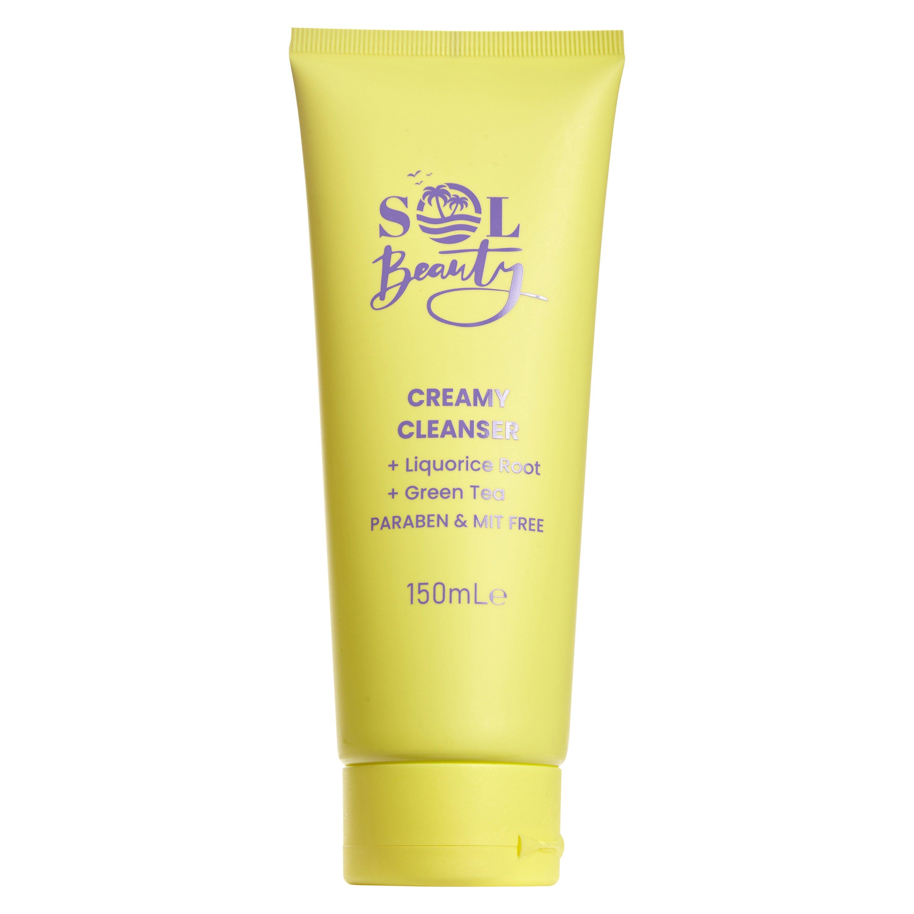 150ml - Sol Beauty - Skincare 150ml Creamy Cleanser with Liquorice Root and Green Tea - 1