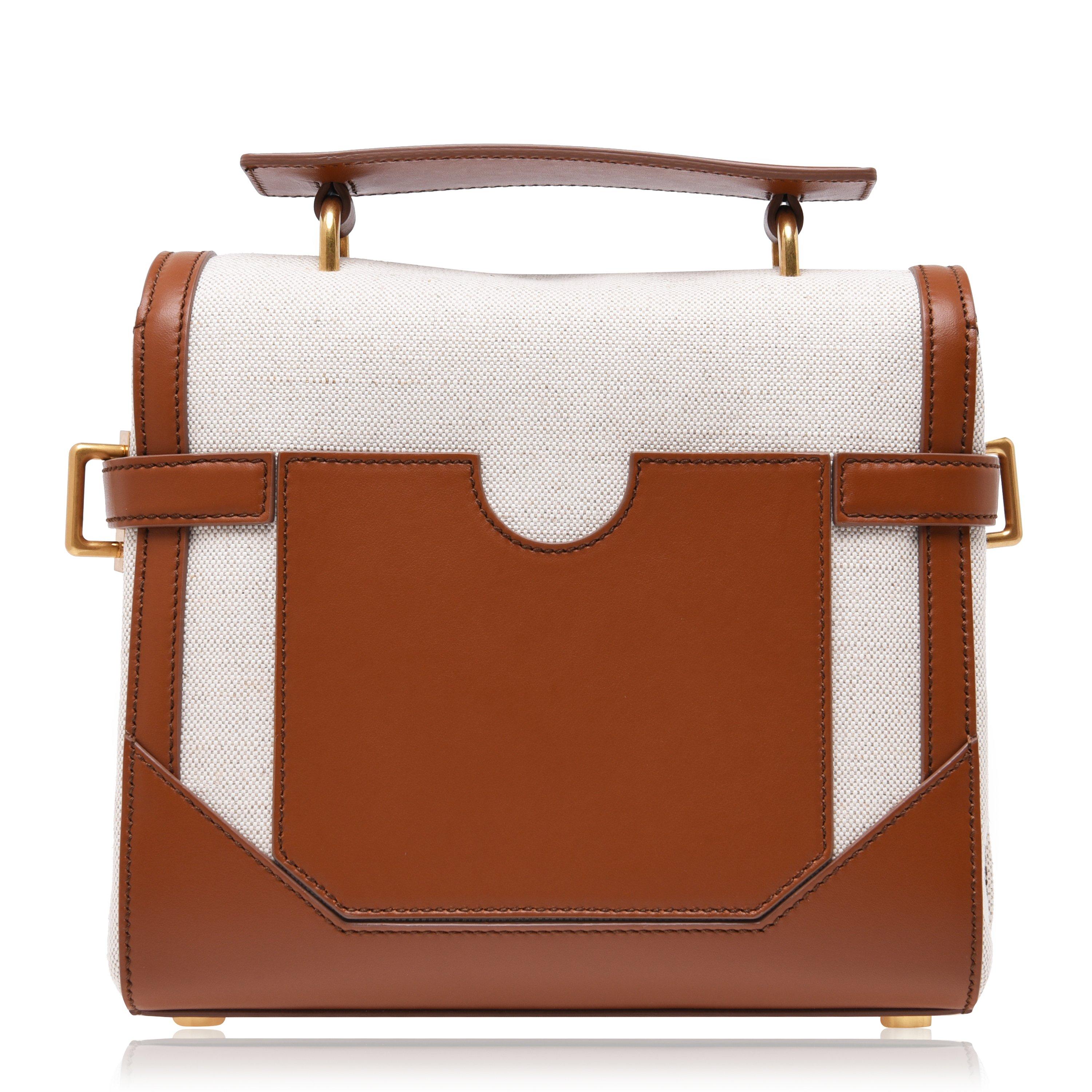 Nat/Brwn - Balmain - Bbuzz 23 Canvas Bag - 3