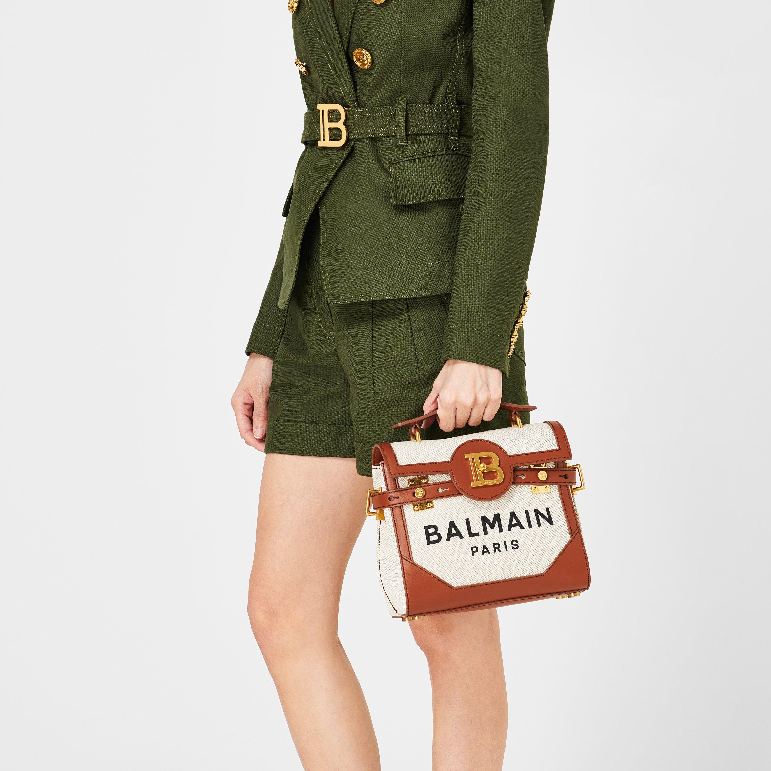 Nat/Brwn - Balmain - Bbuzz 23 Canvas Bag - 7