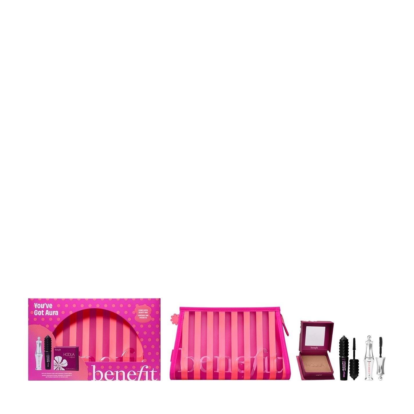 None - Benefit - Youve Got Aura Gift Set - Hoola Bronzer BADgal BANG! Mascara & 24 Hour Brow Setter Kit - 8
