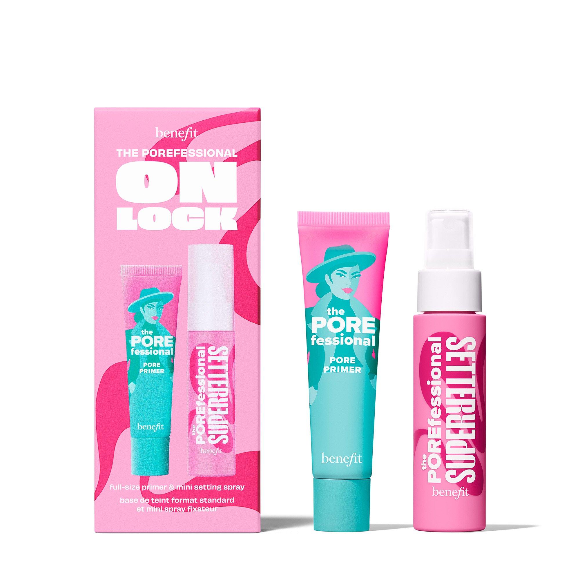 Benefit POREfessional On Lock Full-size Pore Primer & Mini Setting Spray Duo - Clear