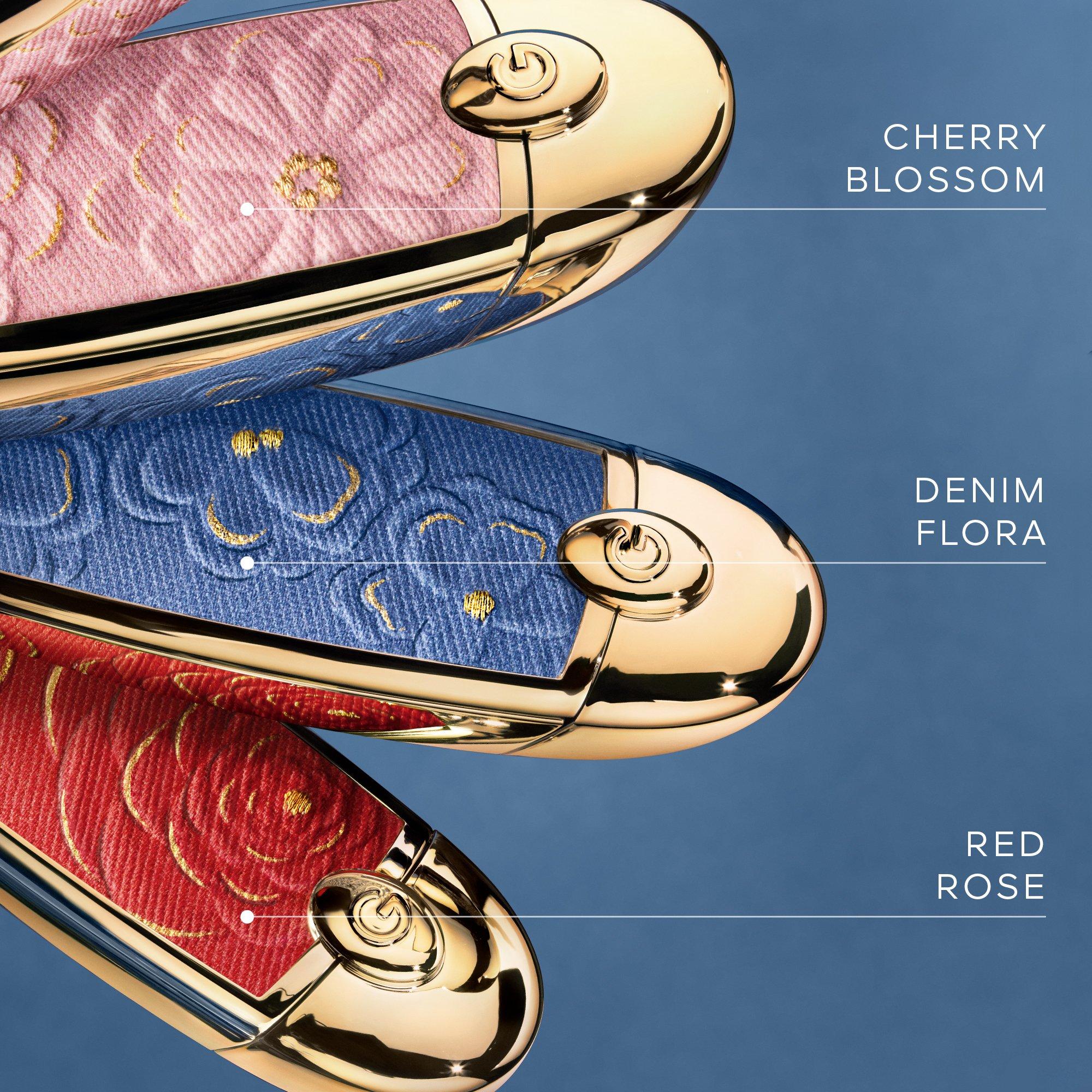 Red Rose - Guerlain - Rouge G Blooming Denim The double mirror jewel case - Limited Edition - 3