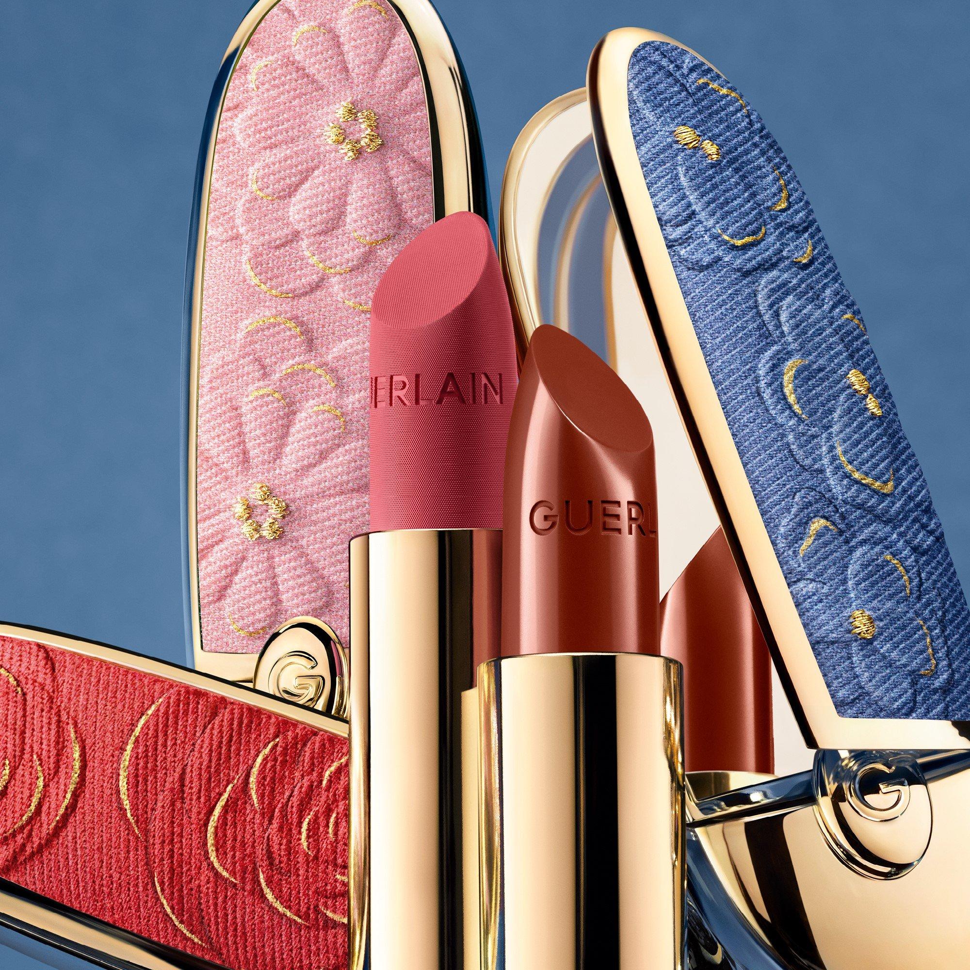Red Rose - Guerlain - Rouge G Blooming Denim The double mirror jewel case - Limited Edition - 5
