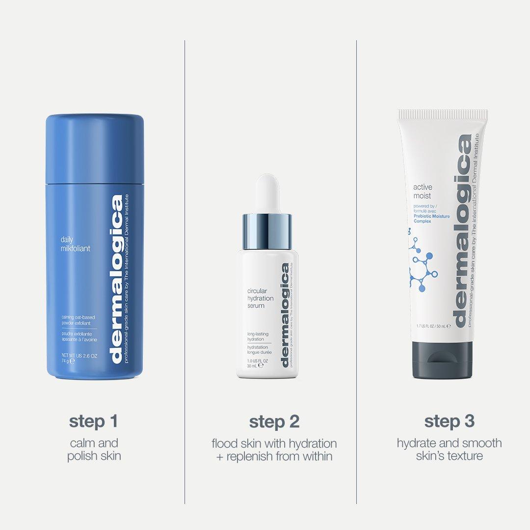Clear - Dermalogica - Smooth and Hydrate Kit - 3