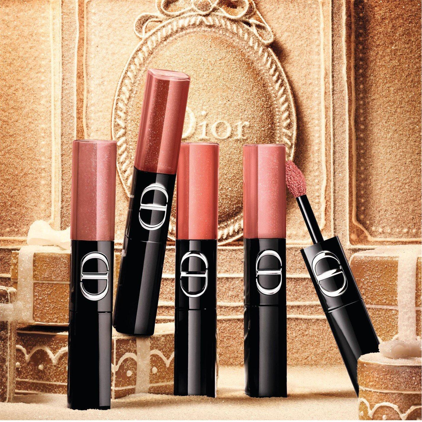 100 SWEET NUDE - DIOR - Rouge Dior Sequin Liquid Duo Lipstick - Limited Edition - 2