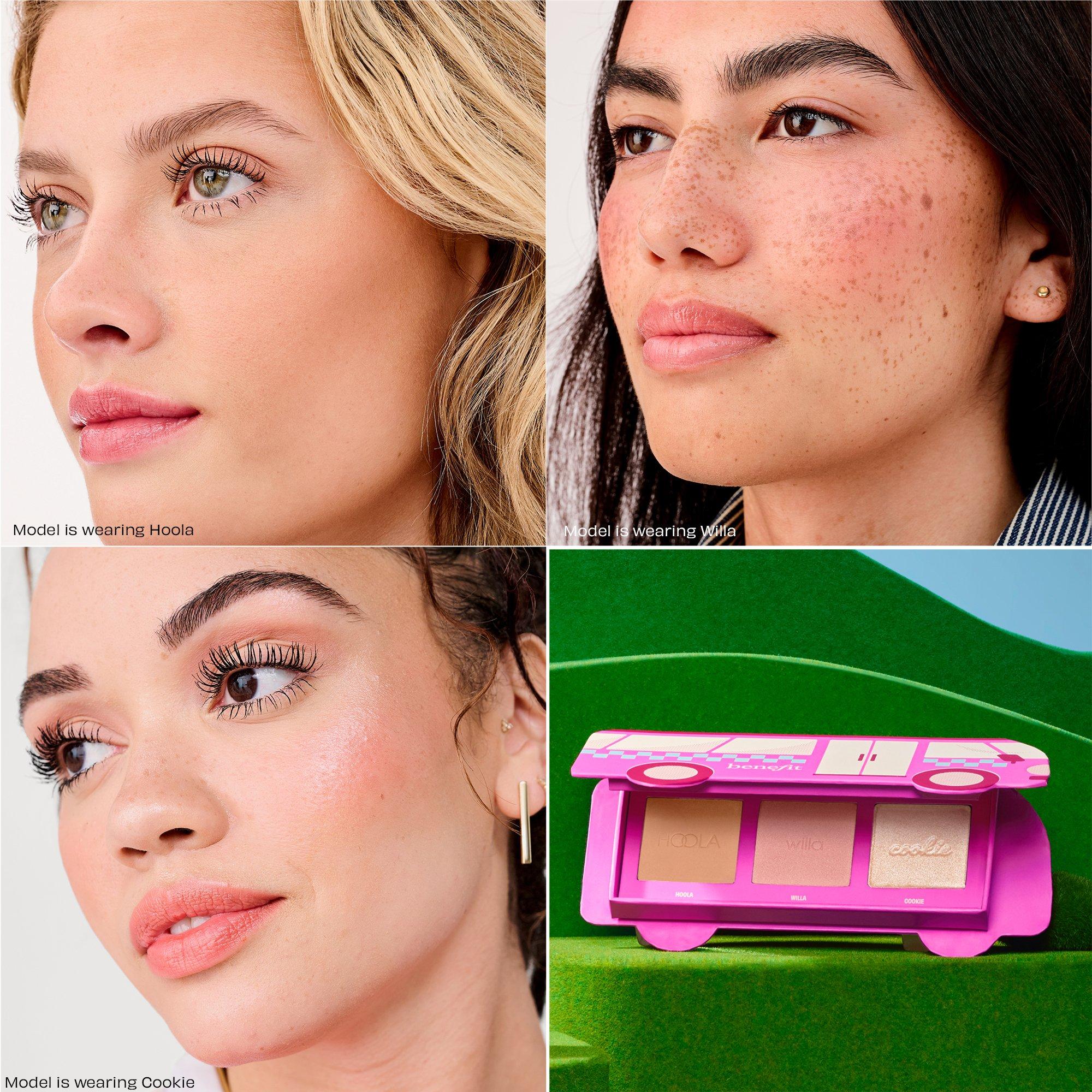 Multi - Benefit - Beauty Bus Stop (worth £51) Hoola Bronzer Blusher & Cookie Highlighter Cheek Gift Palette - 2