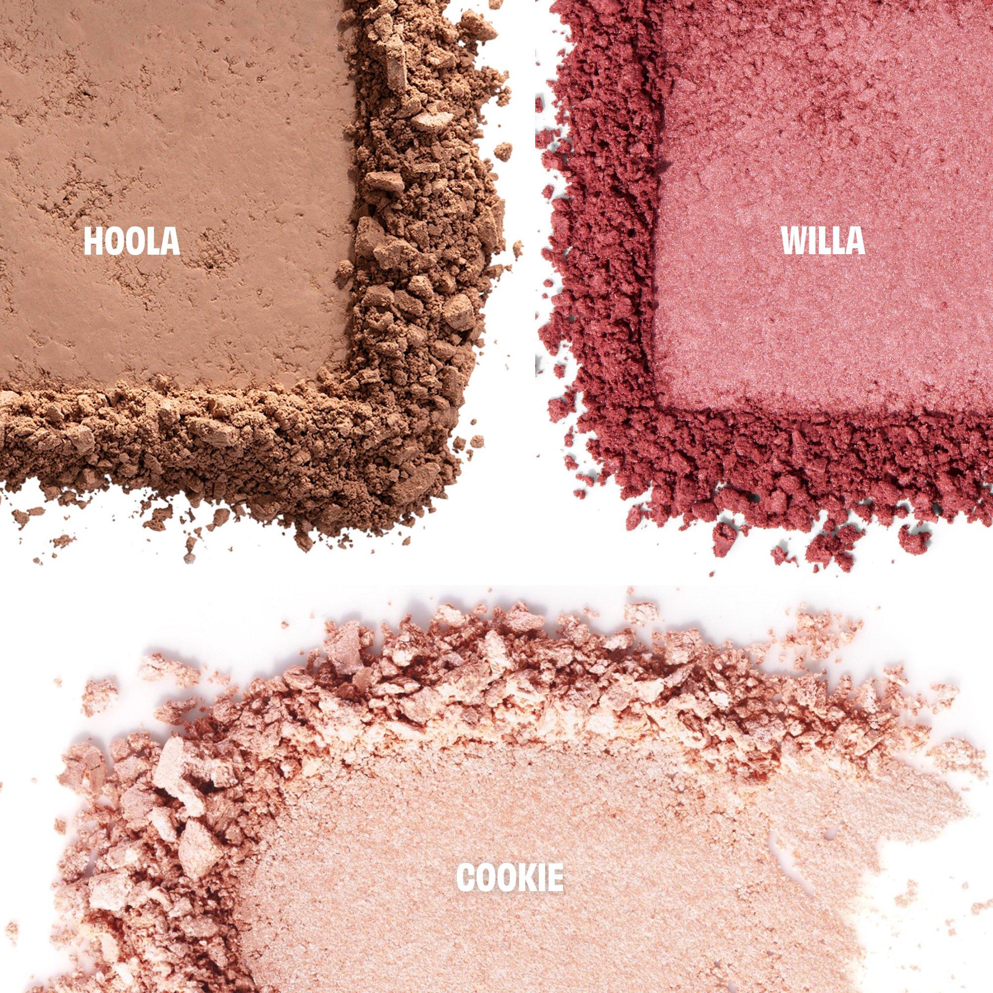 Multi - Benefit - Beauty Bus Stop (worth £51) Hoola Bronzer Blusher & Cookie Highlighter Cheek Gift Palette - 3