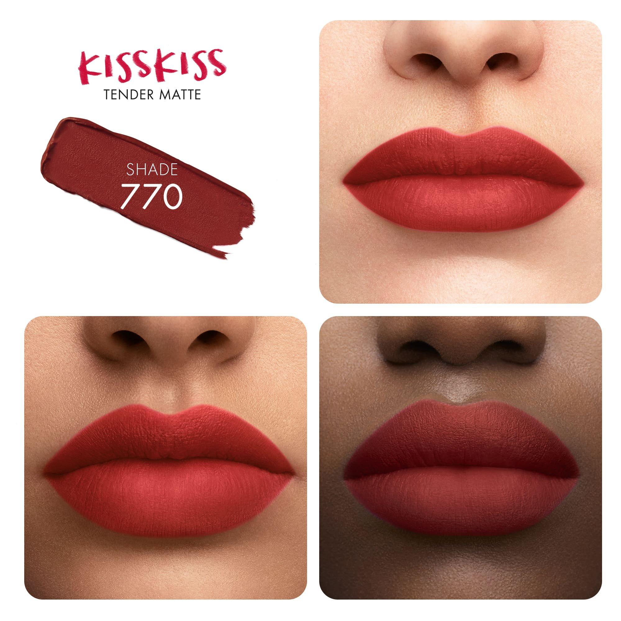 770 Desire Red - Guerlain - Kiss Kiss Matte Lipstick - 2