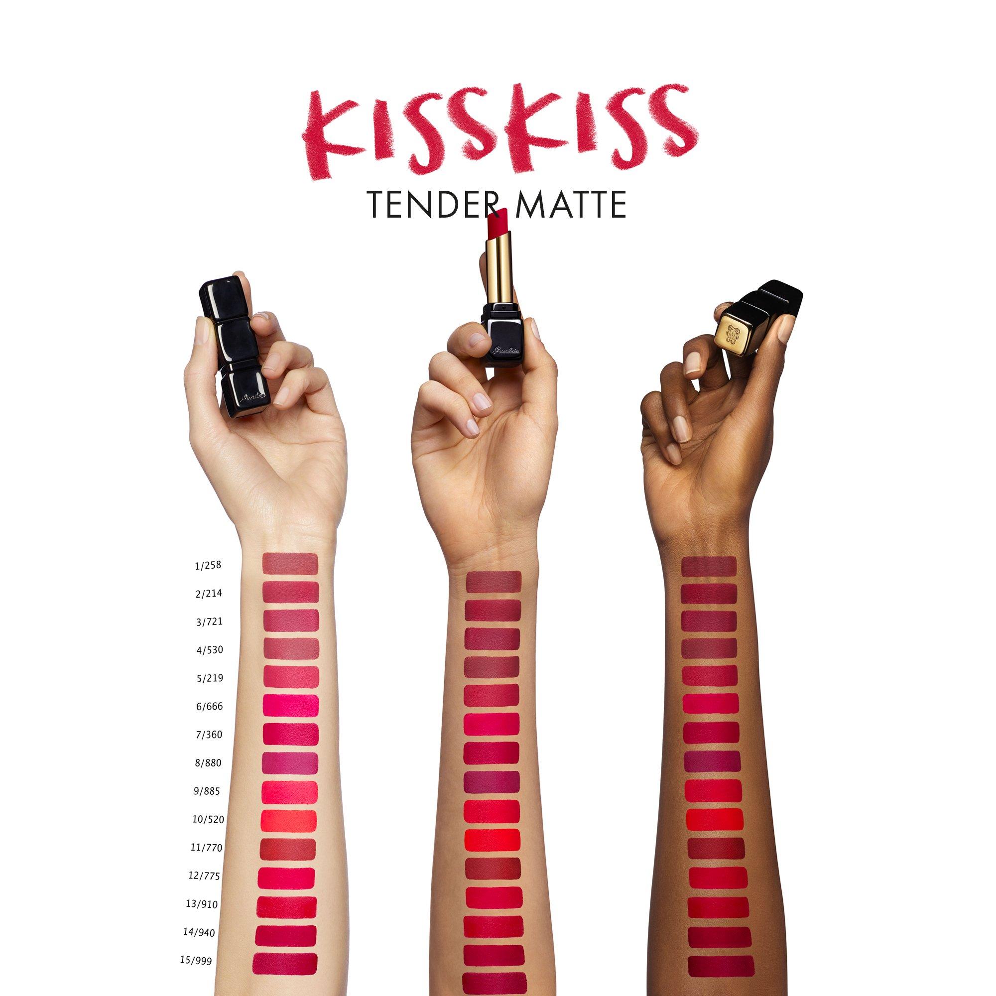 770 Desire Red - Guerlain - Kiss Kiss Matte Lipstick - 3