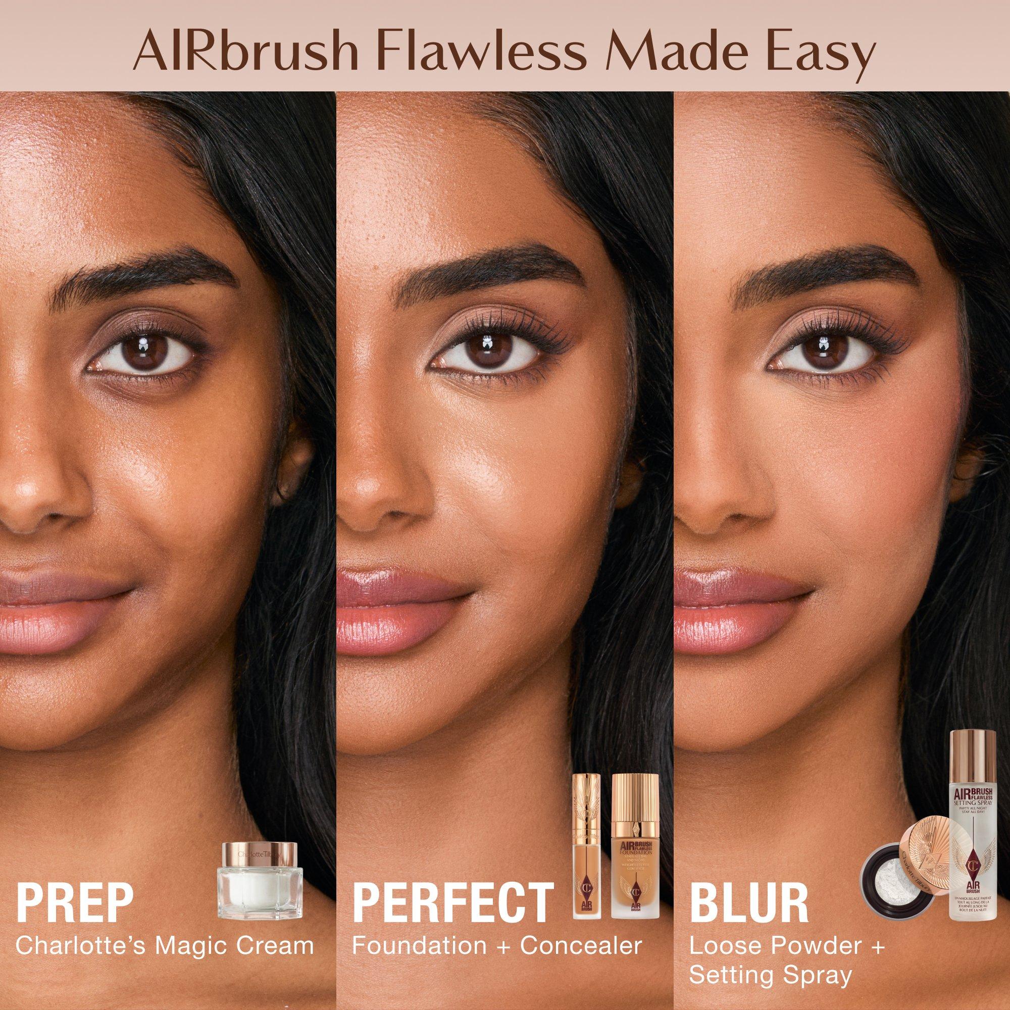 Medium/Tan - Charlotte Tilbury - Charlotte Tilbury Airbrush Flawless Blur Loose Powder - 7