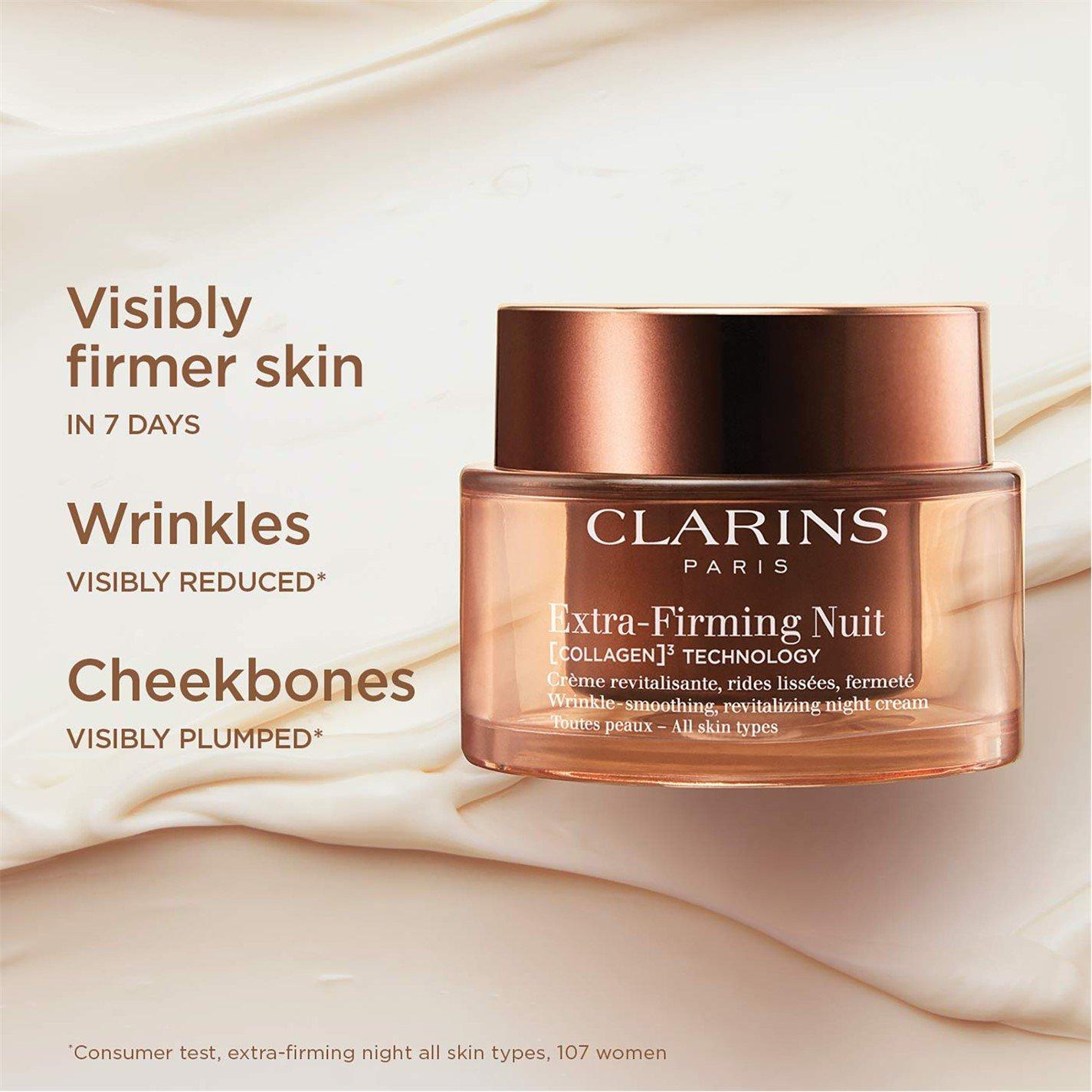 Clear - Clarins - Extra-Firming Night Cream All Skin Types 50ml - 3